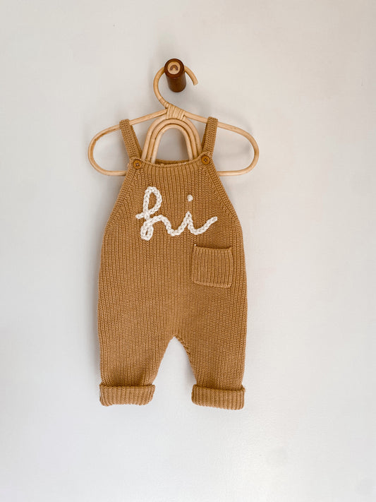 Custom Knit Overalls