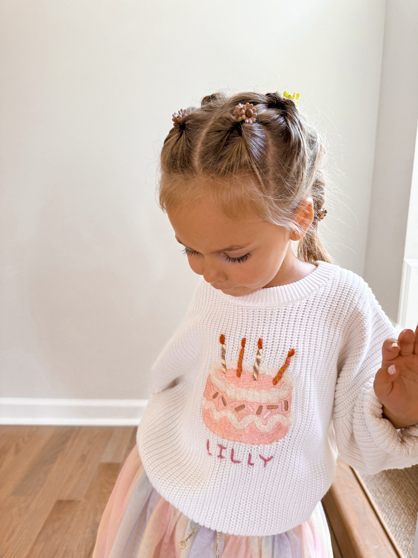 Pink Birthday Cake Sweater