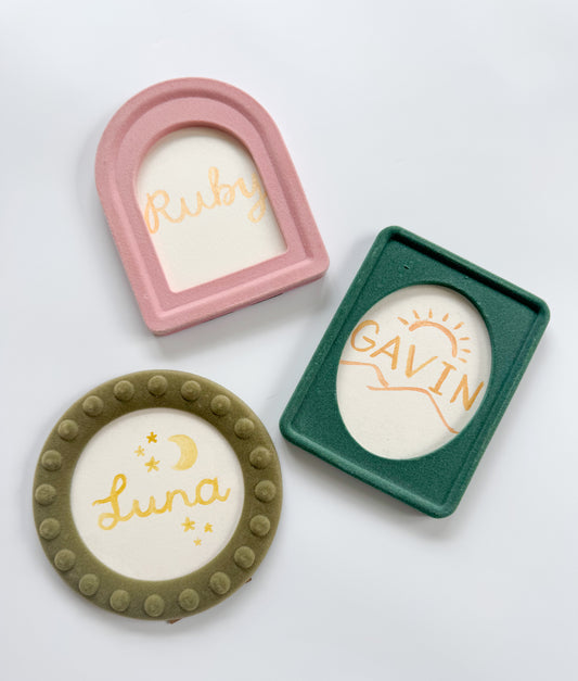 Hand Painted Name Card (frames not included)