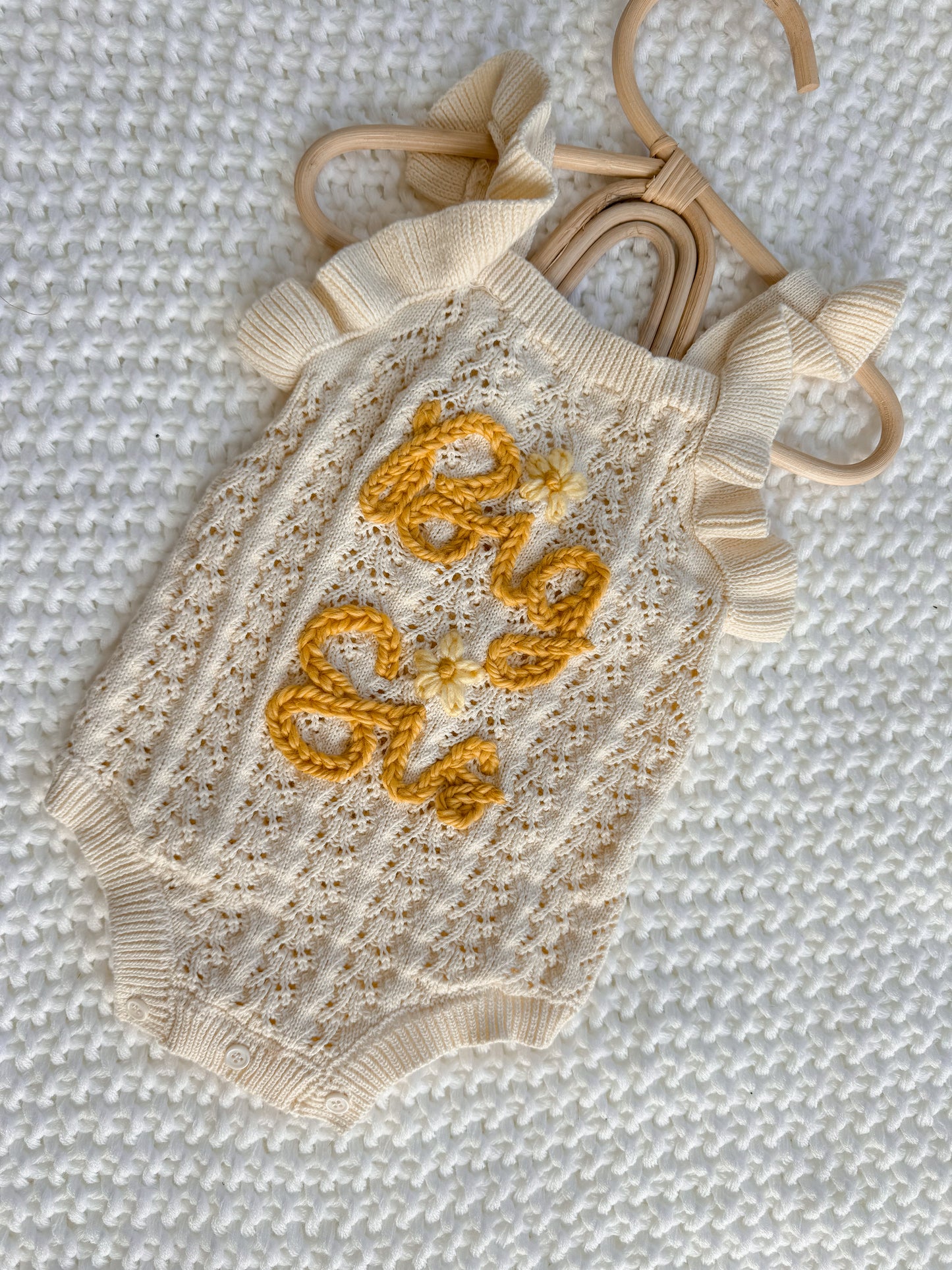 Big Sis Lil Sis Goldie Romper