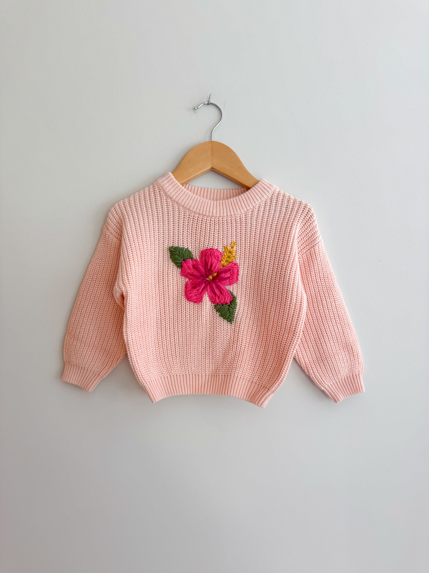 Hibiscus Flower Sweater