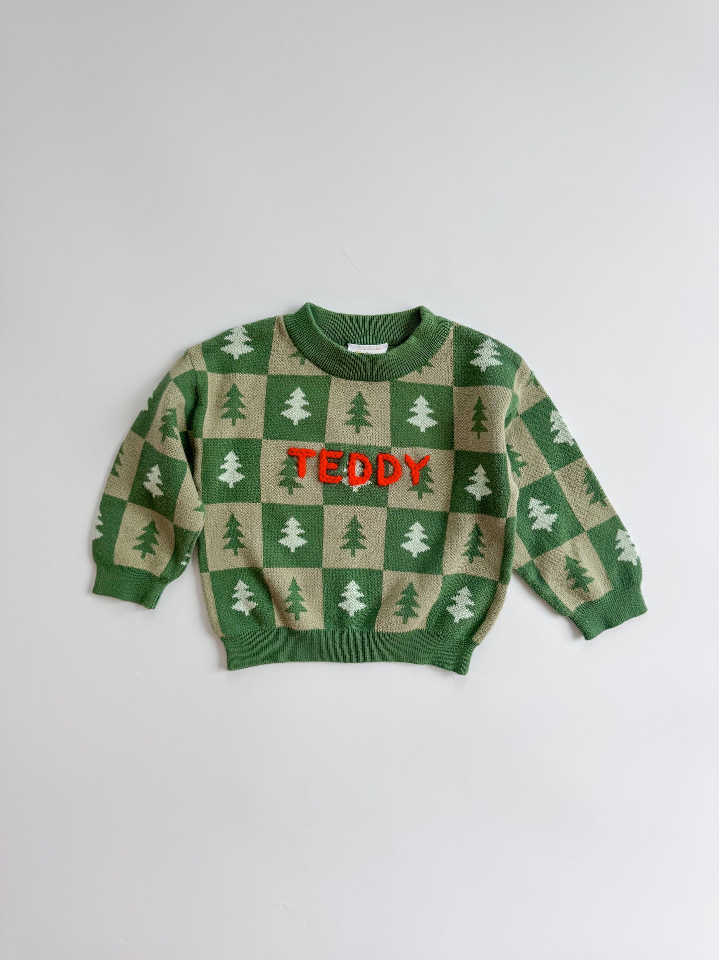 Checkered Tree Sweater