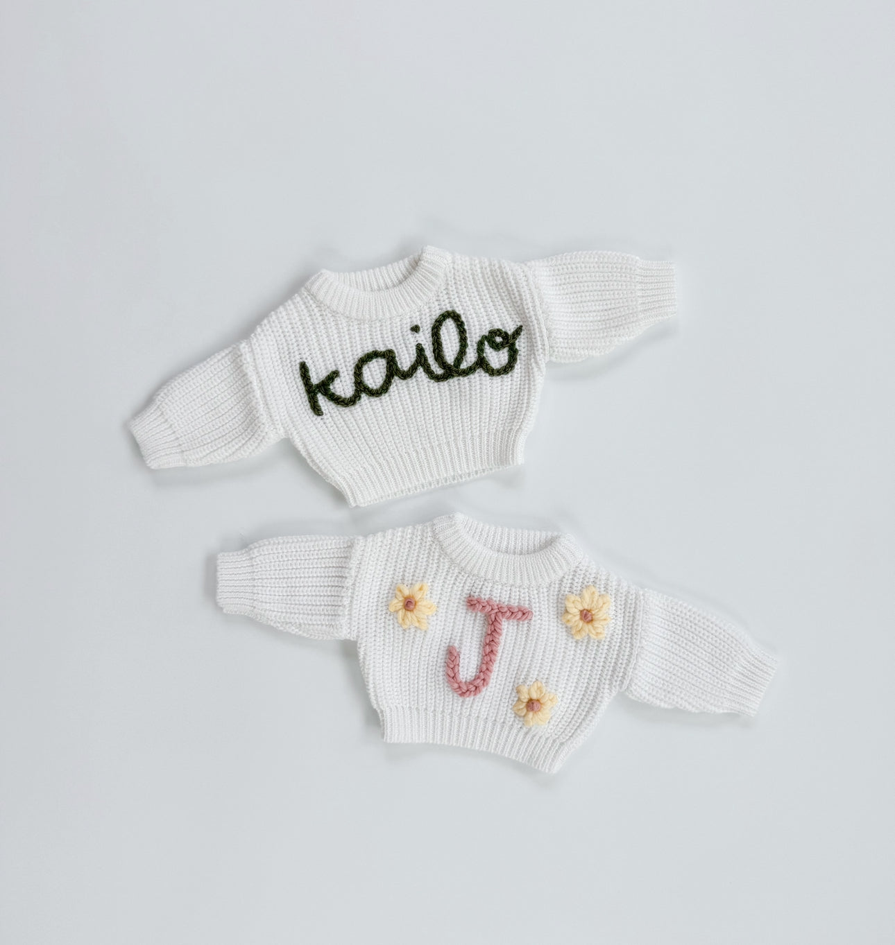 Custom Preemie Sweater: Coconut