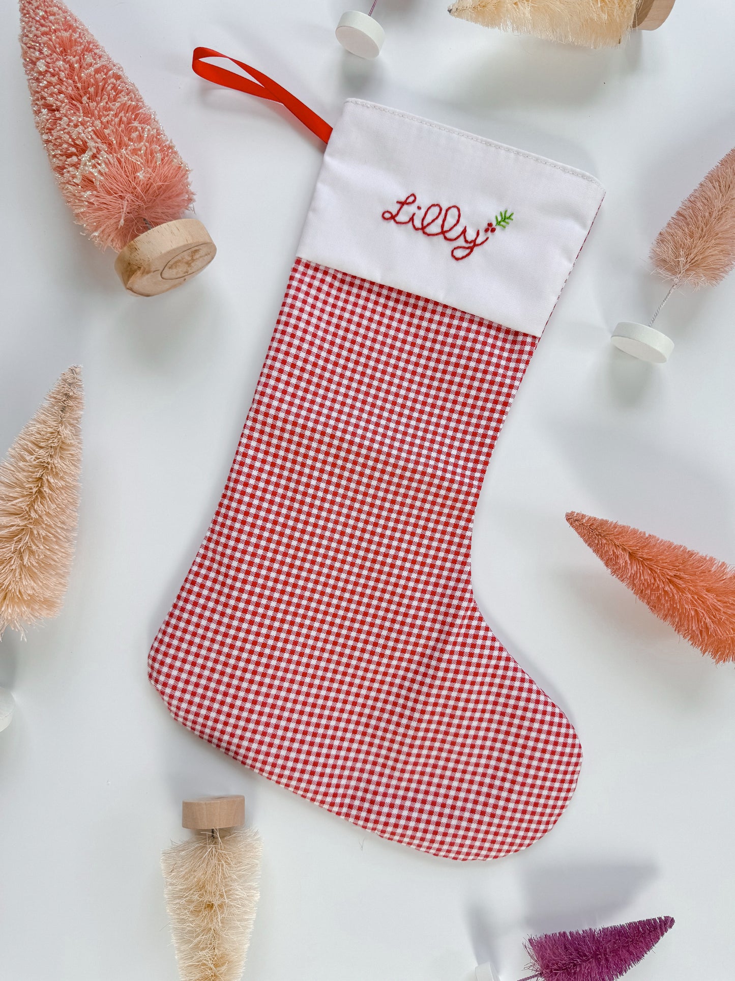 Custom Gingham Stocking