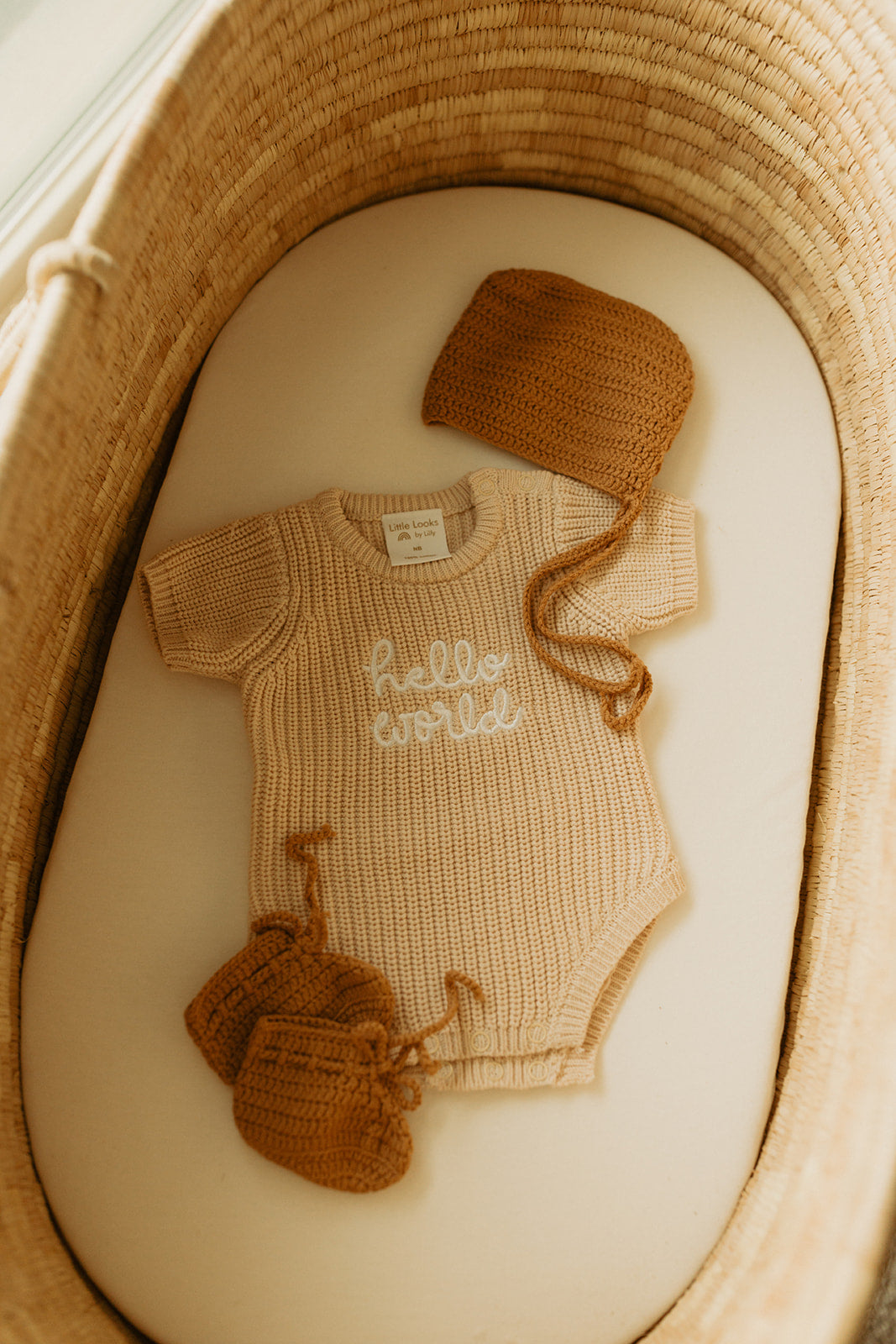 Hello World Newborn Romper
