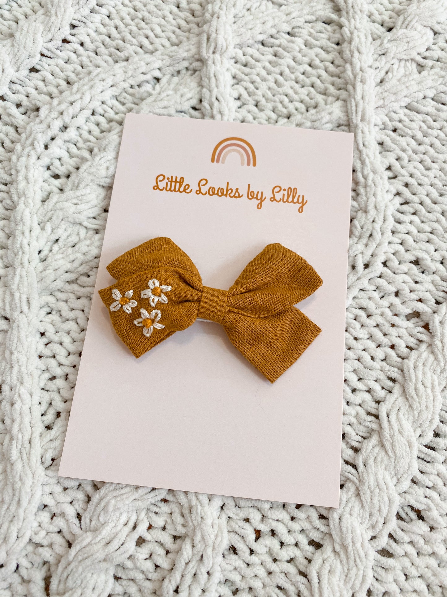 Custom Cotton Bow Clip