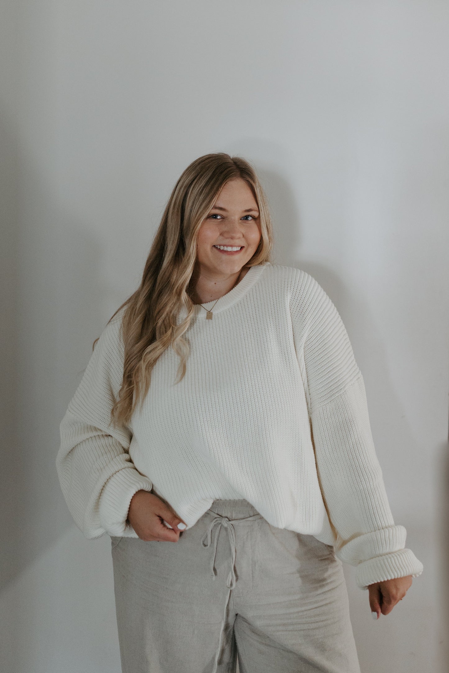 Coconut White Sweater