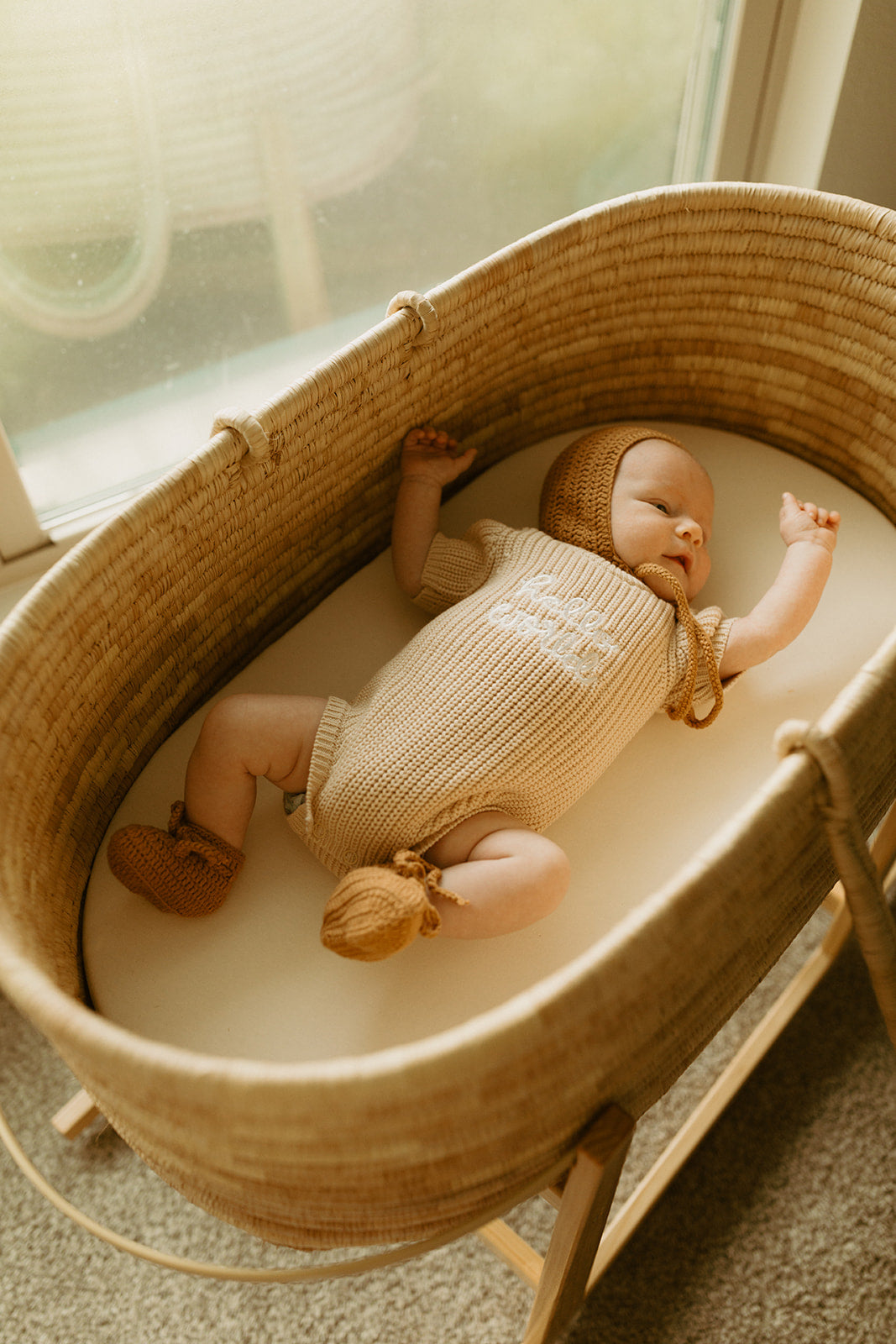 Hello World Newborn Romper