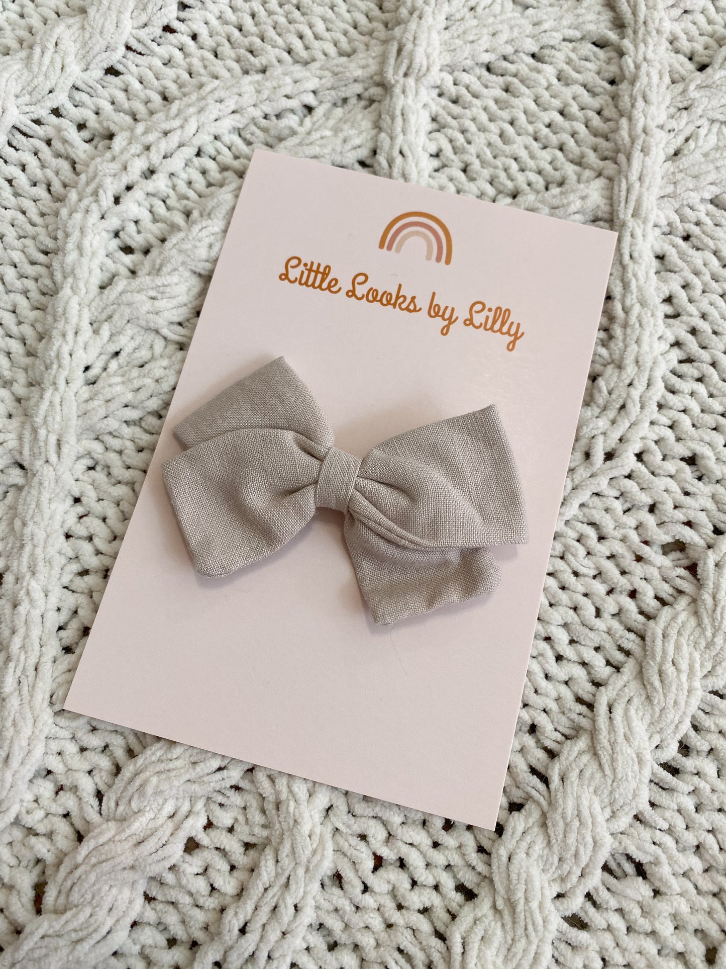 Custom Cotton Bow Clip