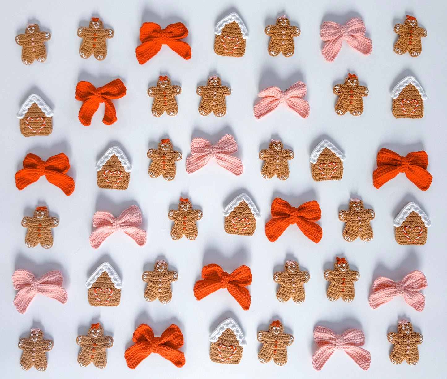 Crocheted Gingerbread Girl Clip