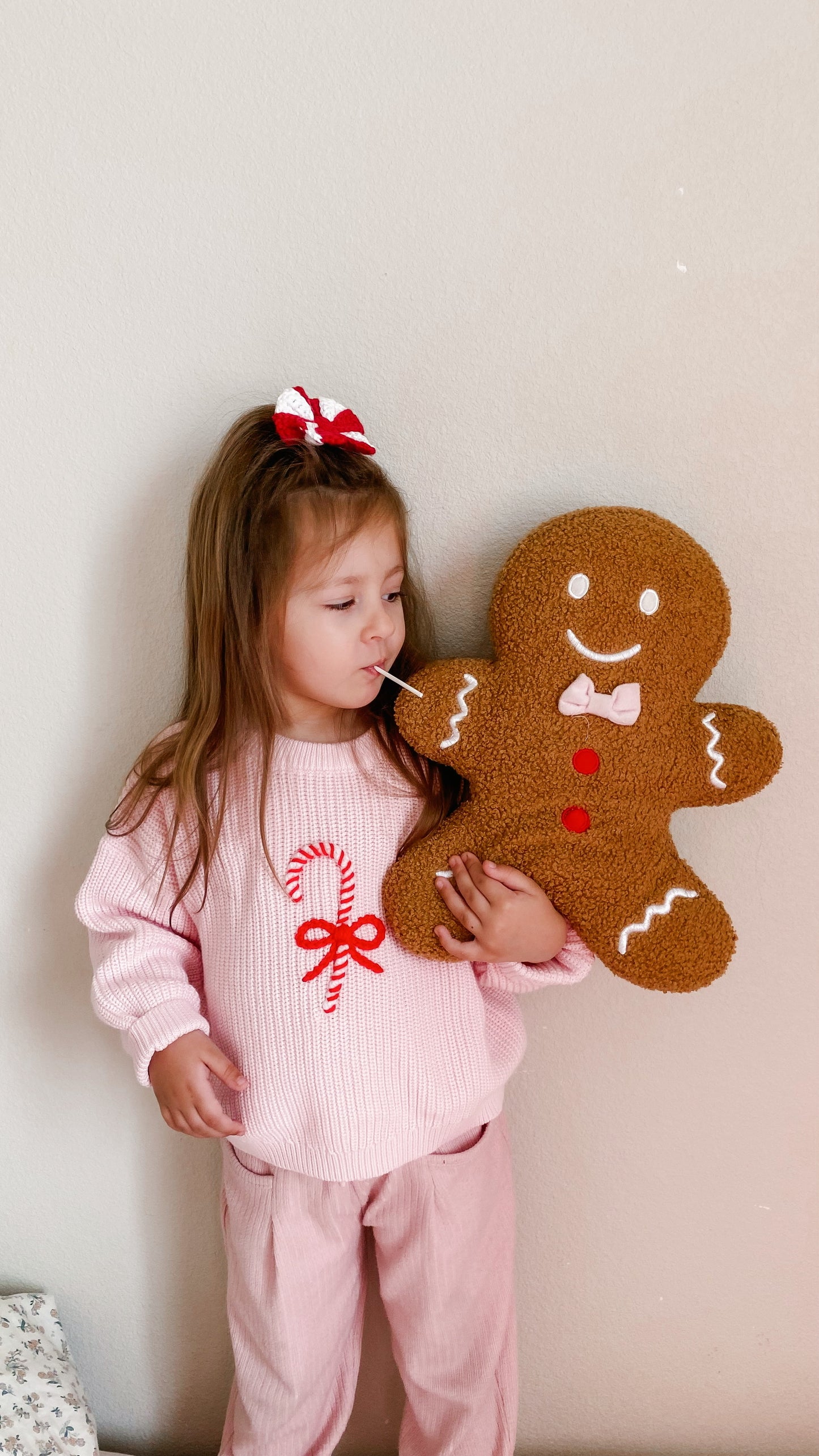 Pink Candy Cane Sweater