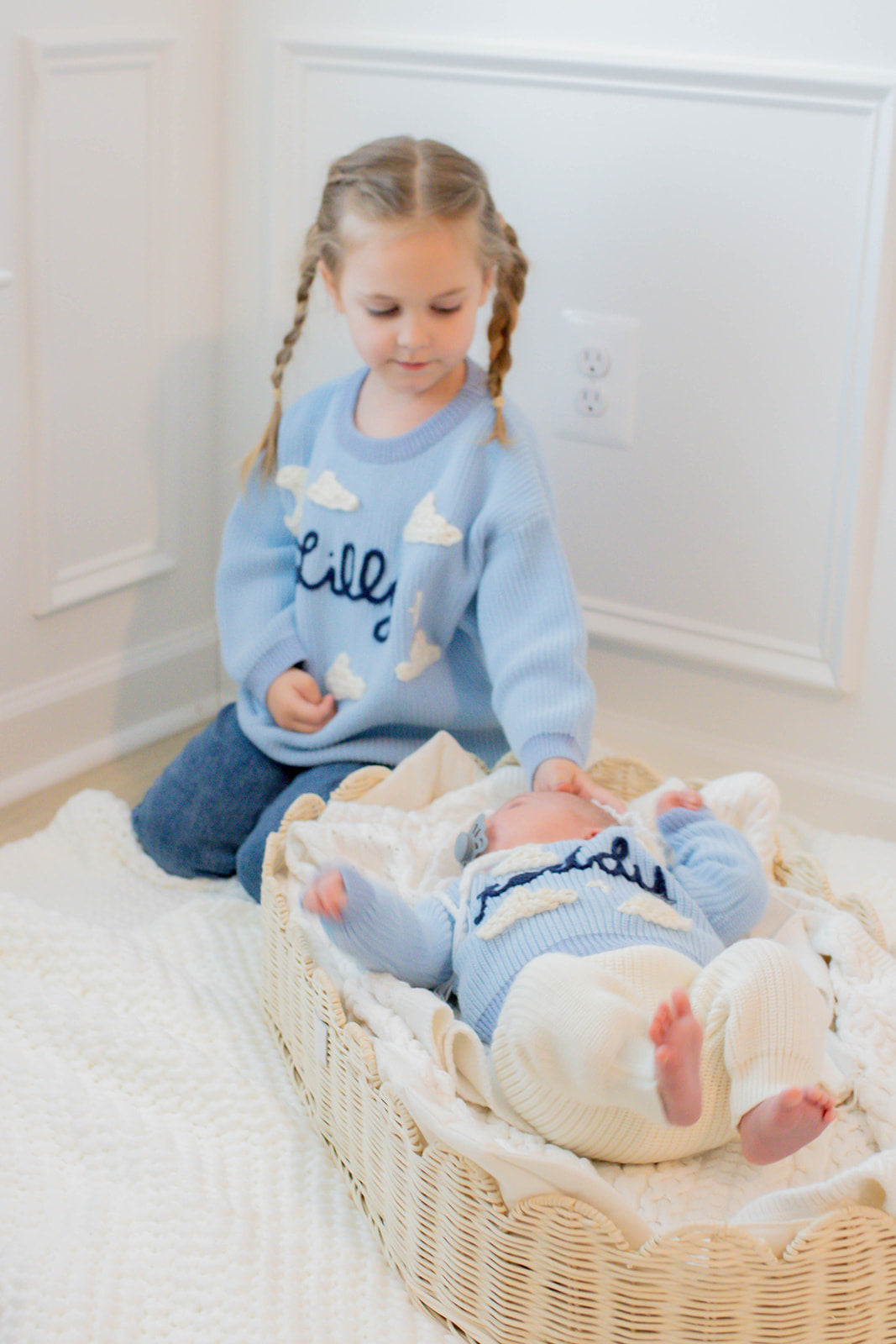 Custom Sweater: Dreamy Blue