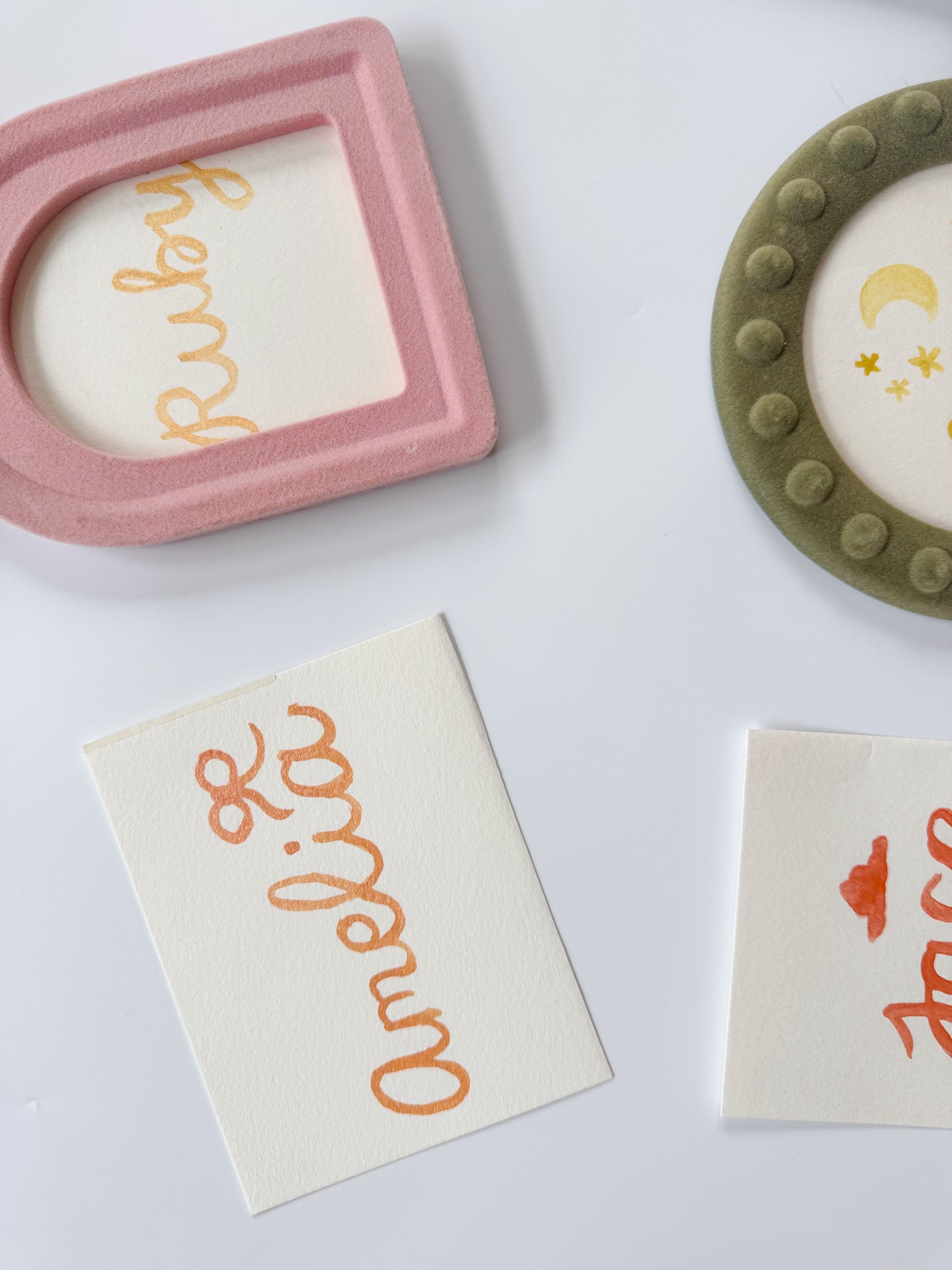 Hand Painted Name Card (frames not included)