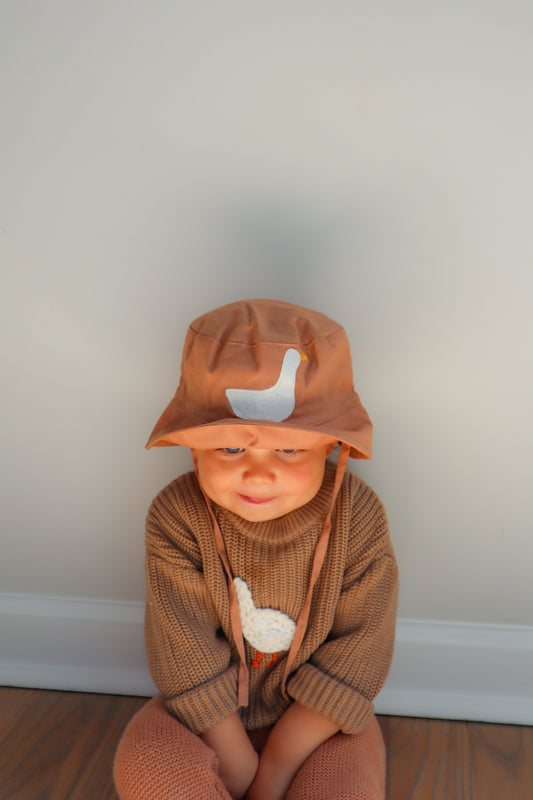 Goose ginger sun hat