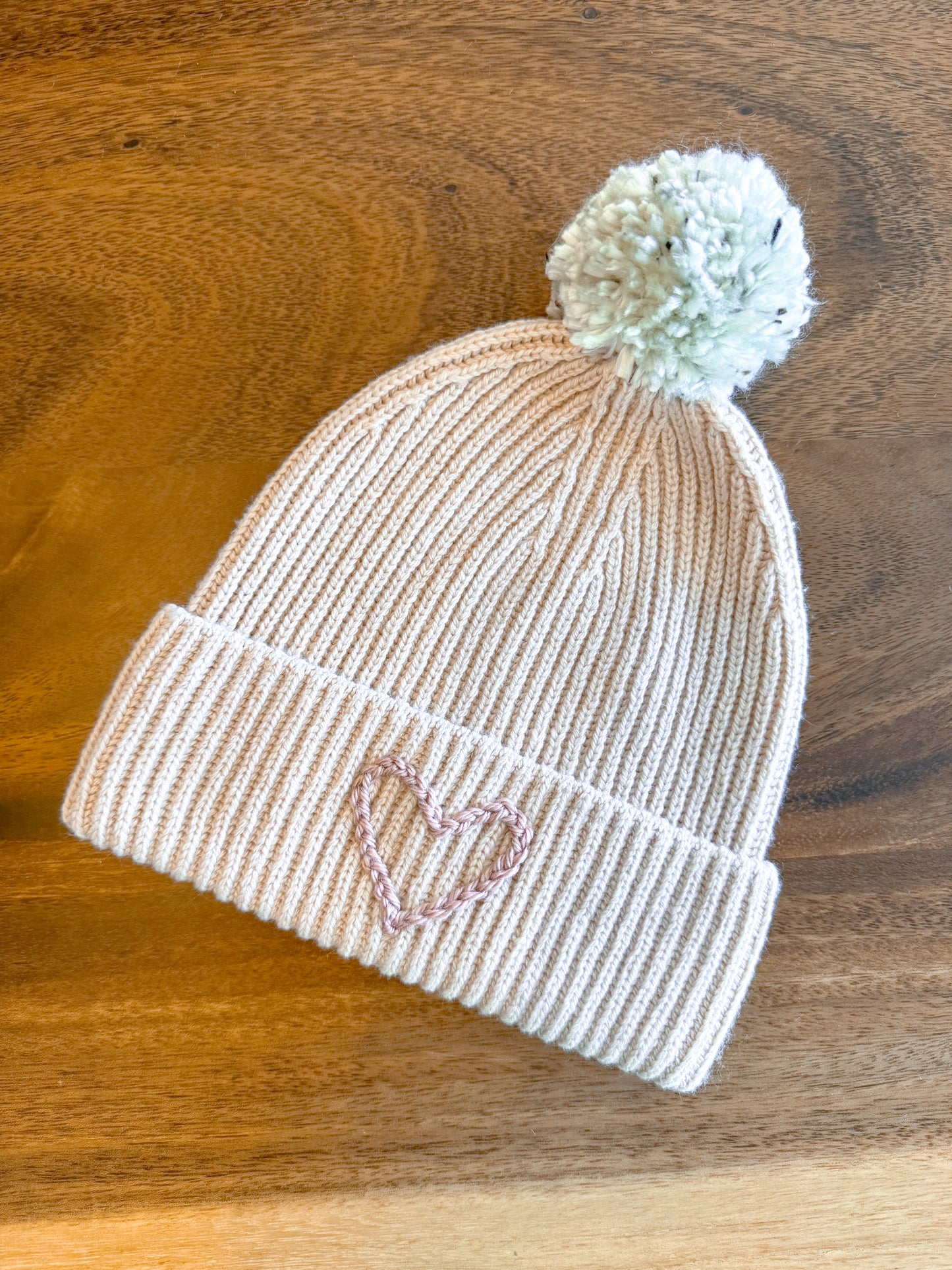 Custom Adult Beanie: Pale Pink