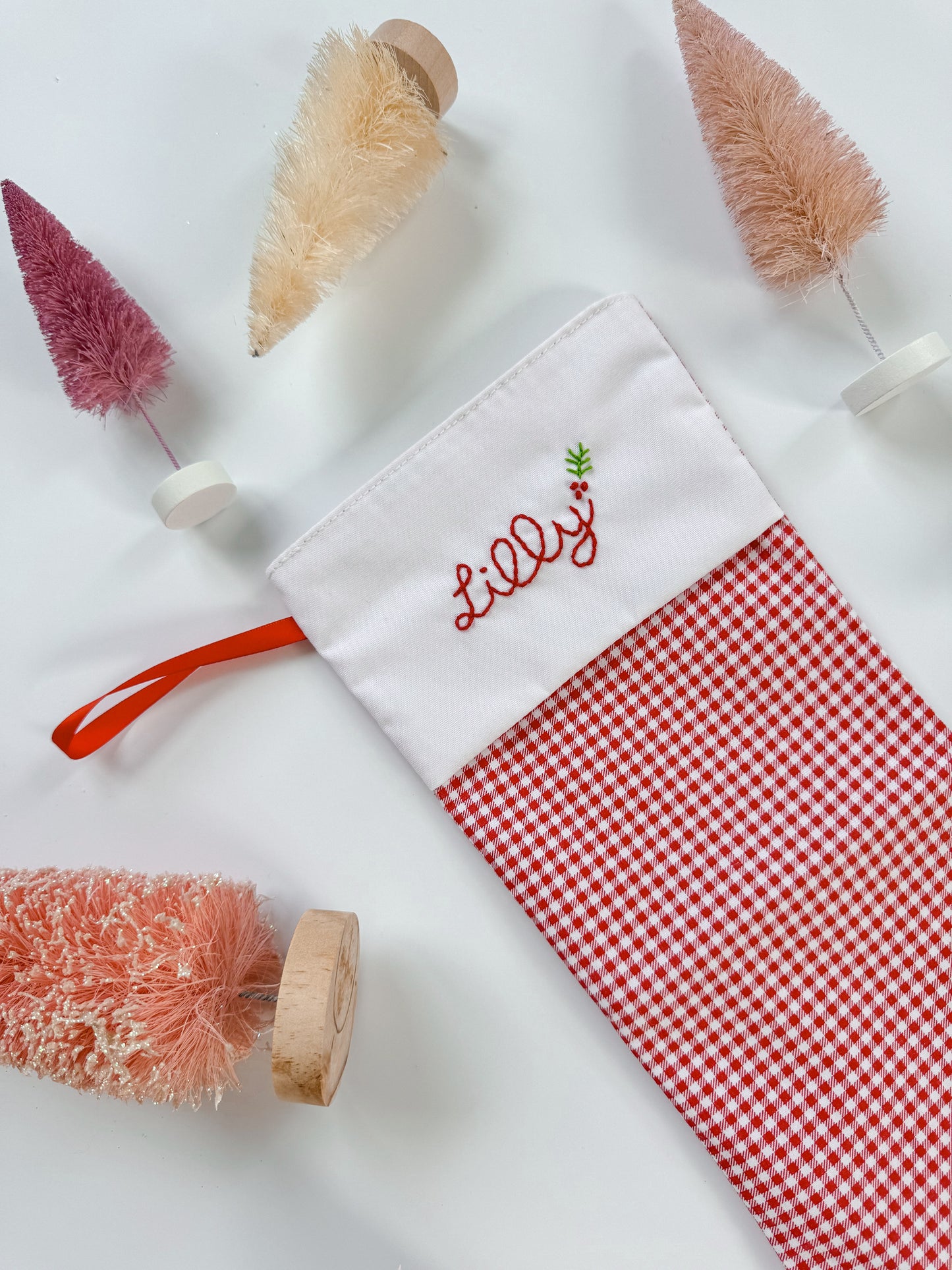Custom Gingham Stocking