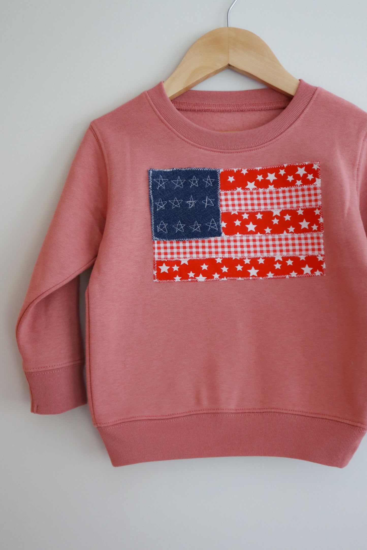 Quilted Flag Sweatshirt