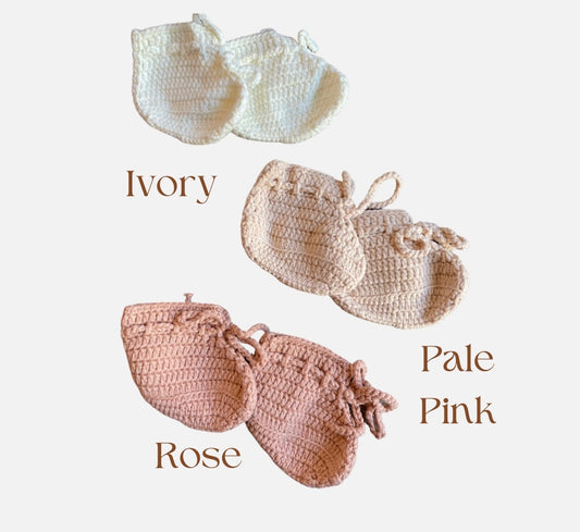 Crocheted Newborn booties