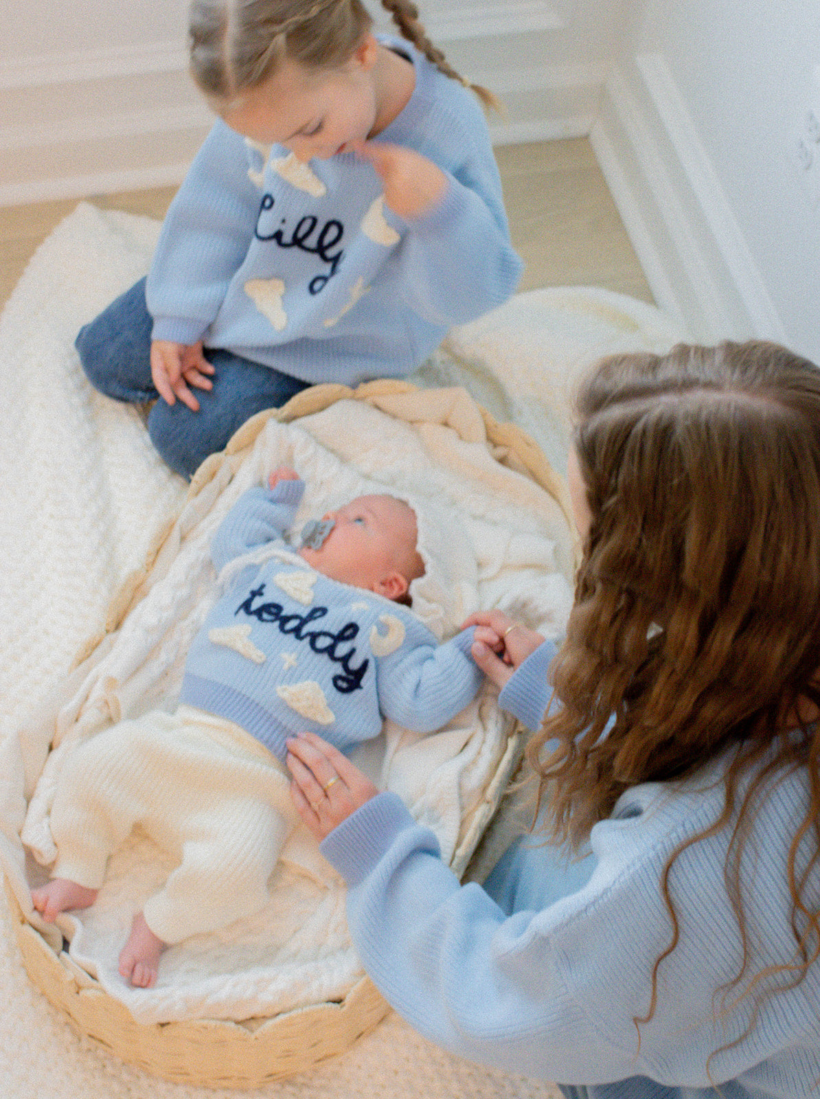 Adult Custom Sweater: Dreamy Blue