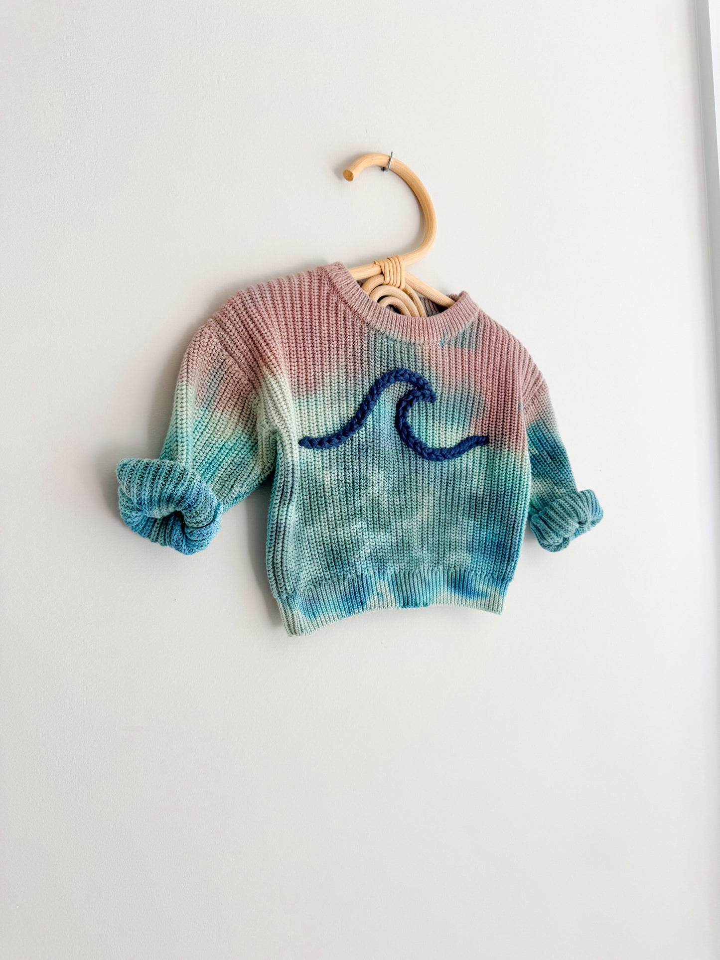 Wave Tie Dye Sweater 3-6m