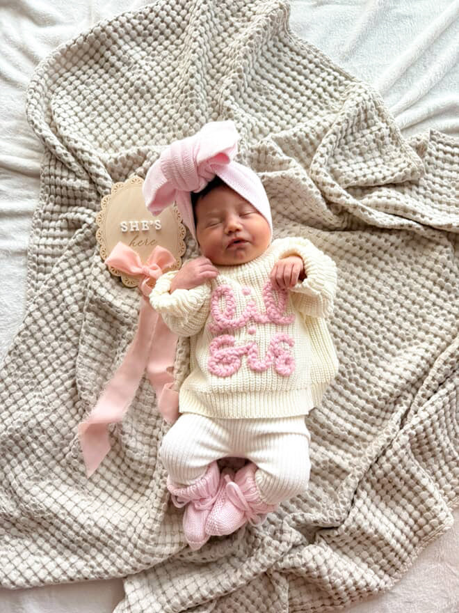 Lil Bro Lil Sis announcement sweater