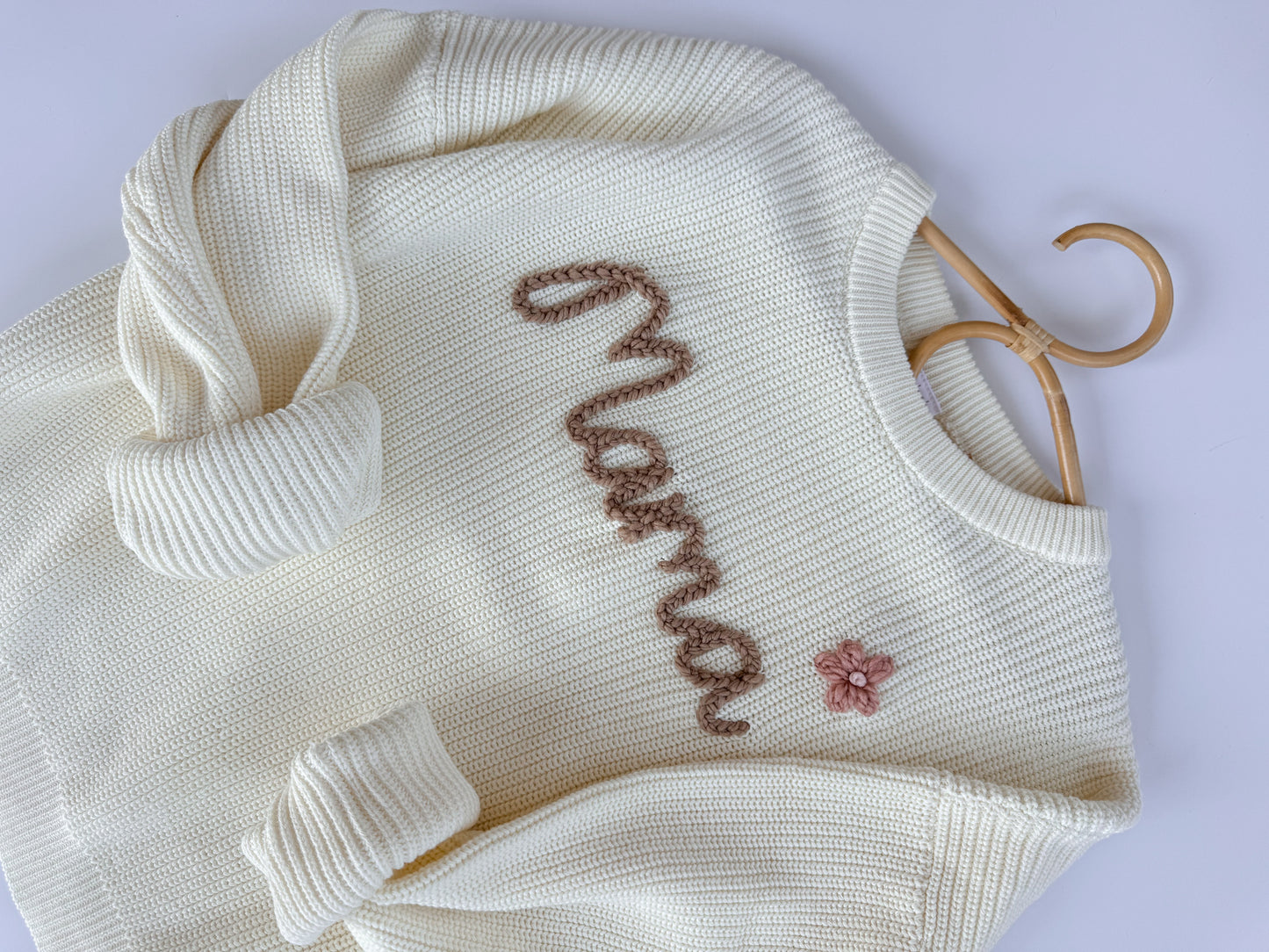 Custom Women’s Sweater: Marshmallow Cream