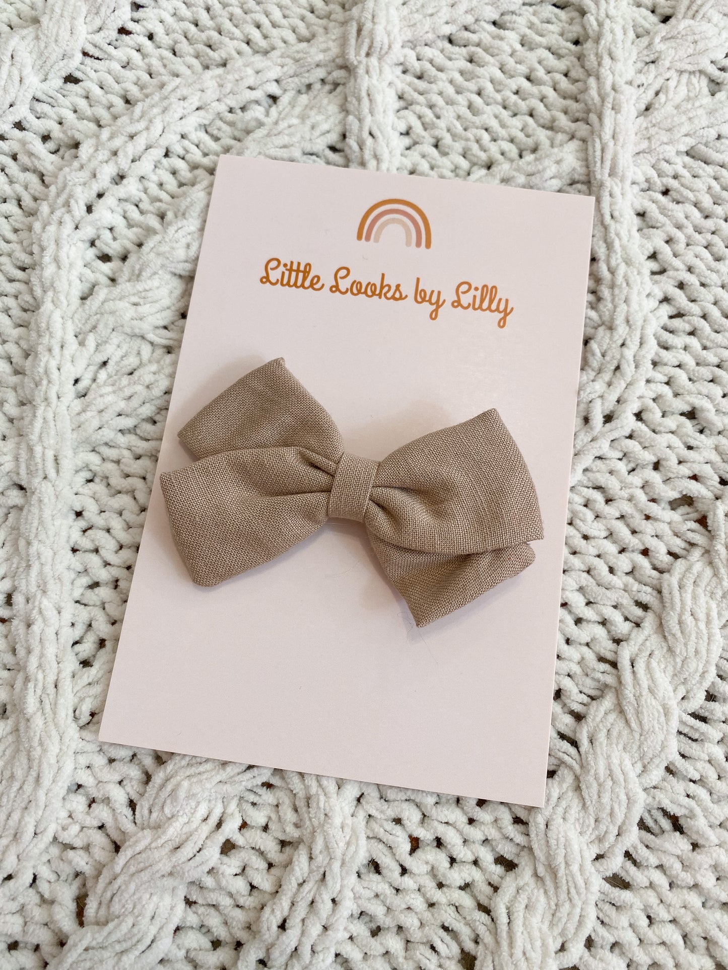 Custom Cotton Bow Clip