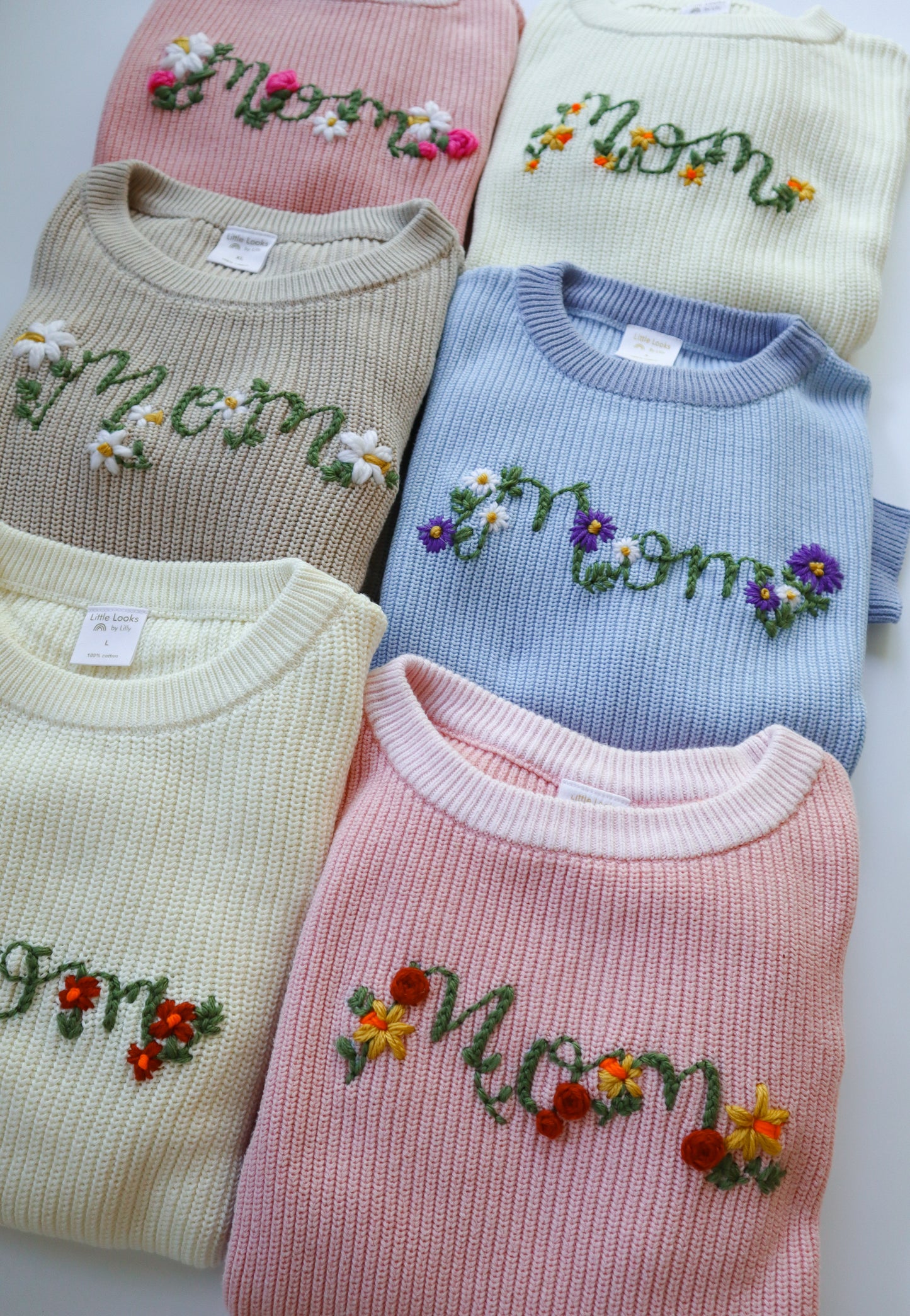 Mom Birth Flower Sweater