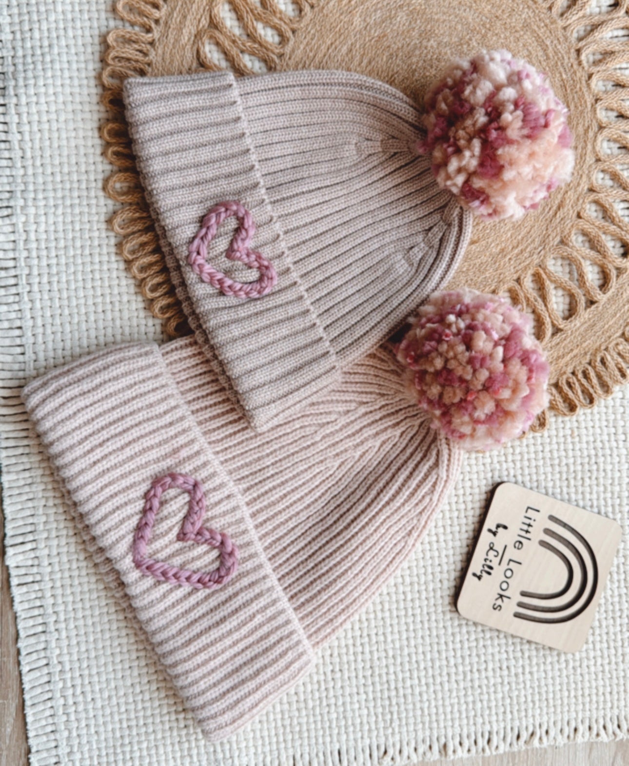 Custom Adult Beanie: Pale Pink