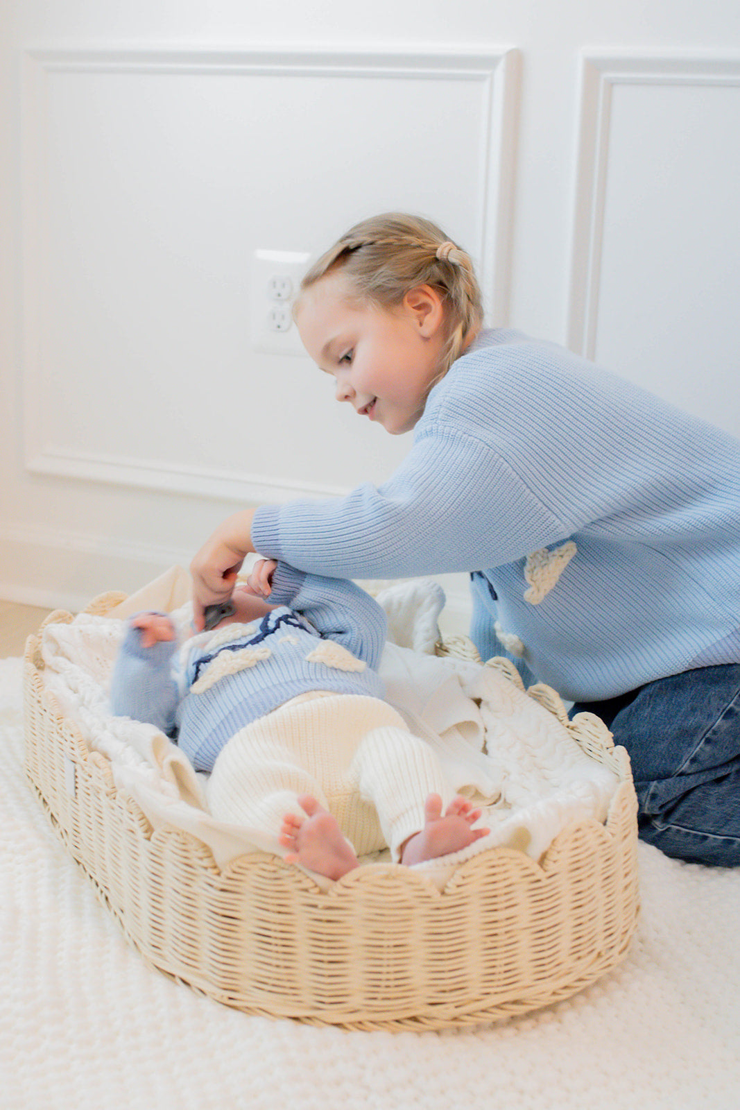 Custom Sweater: Dreamy Blue