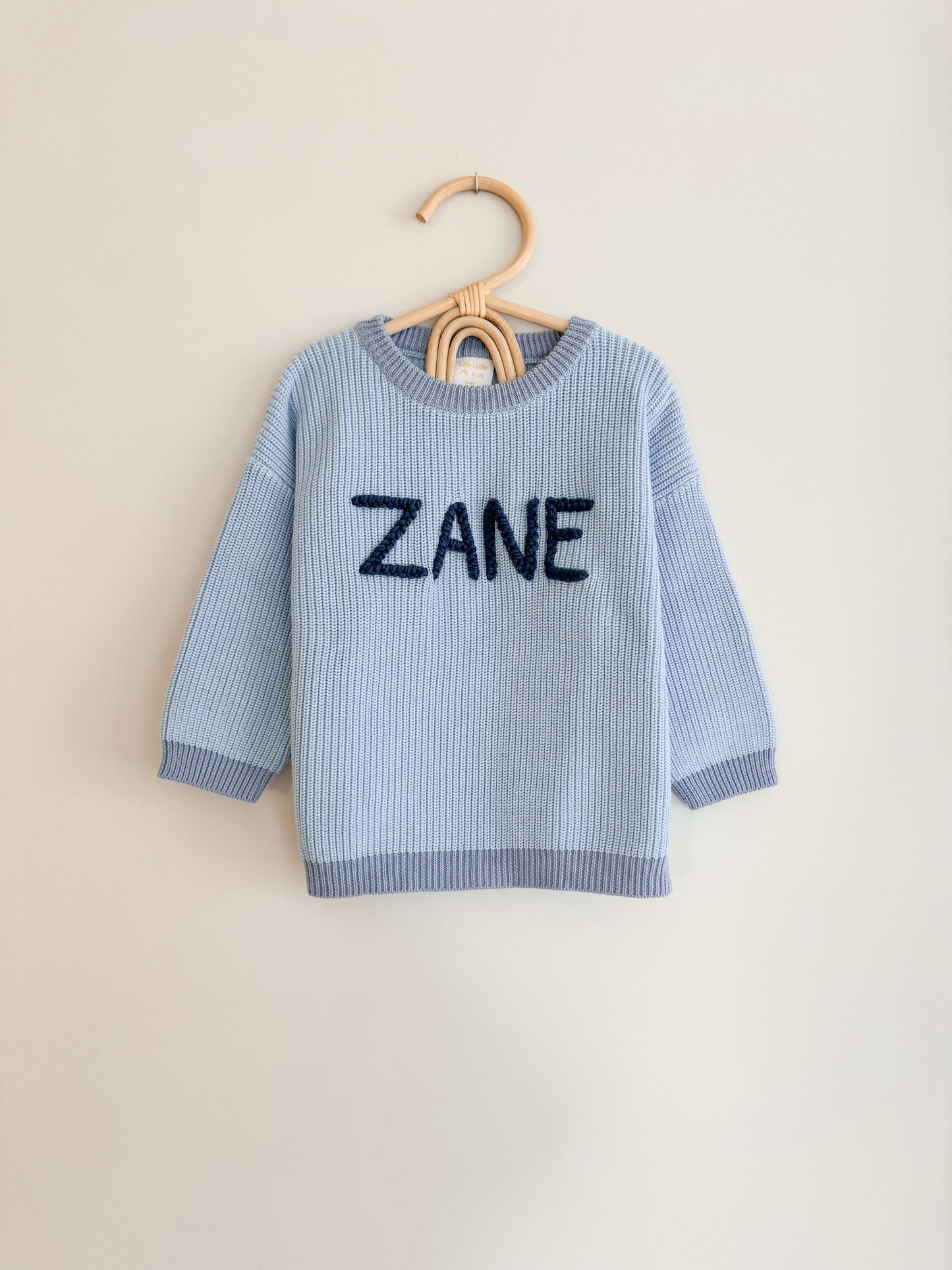 Custom Sweater: Dreamy Blue