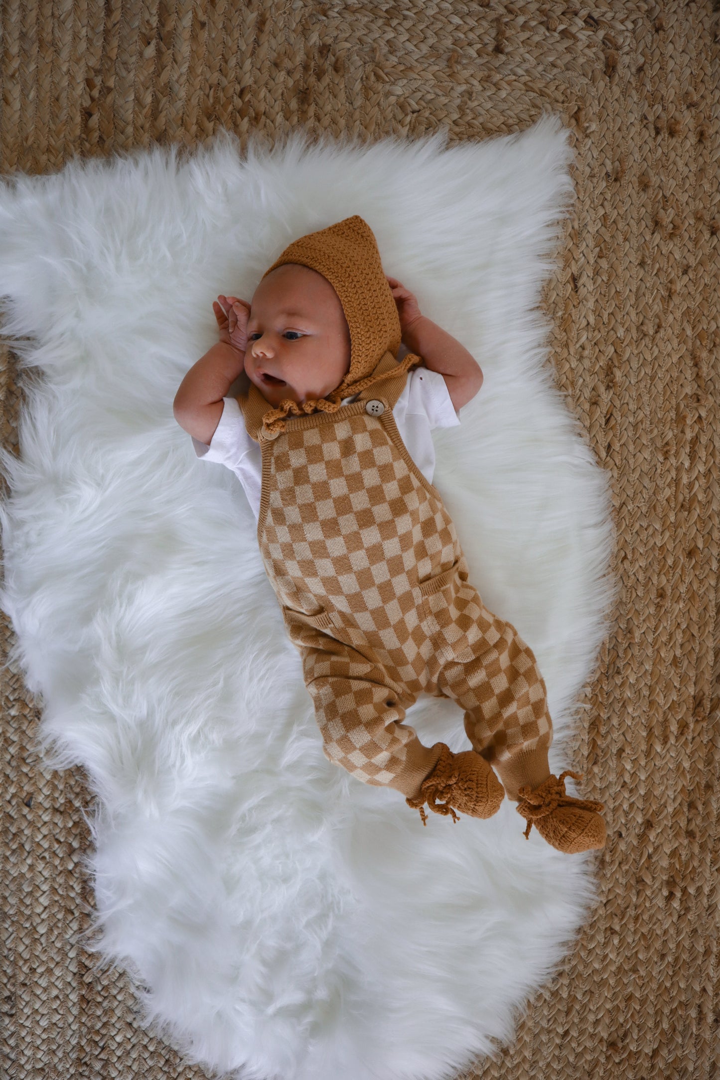 Teddy Checkered Overalls