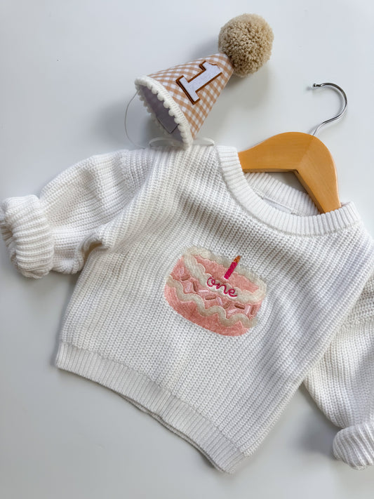 Pink Birthday Cake Sweater
