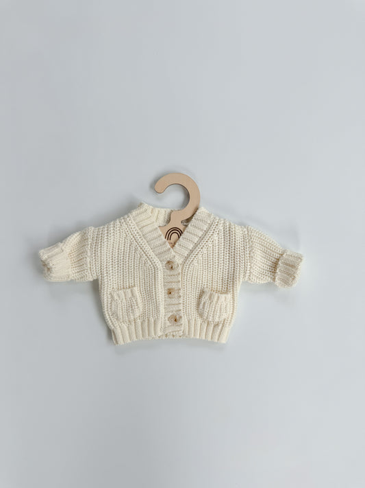 Marshmallow Cream Doll Cardigan