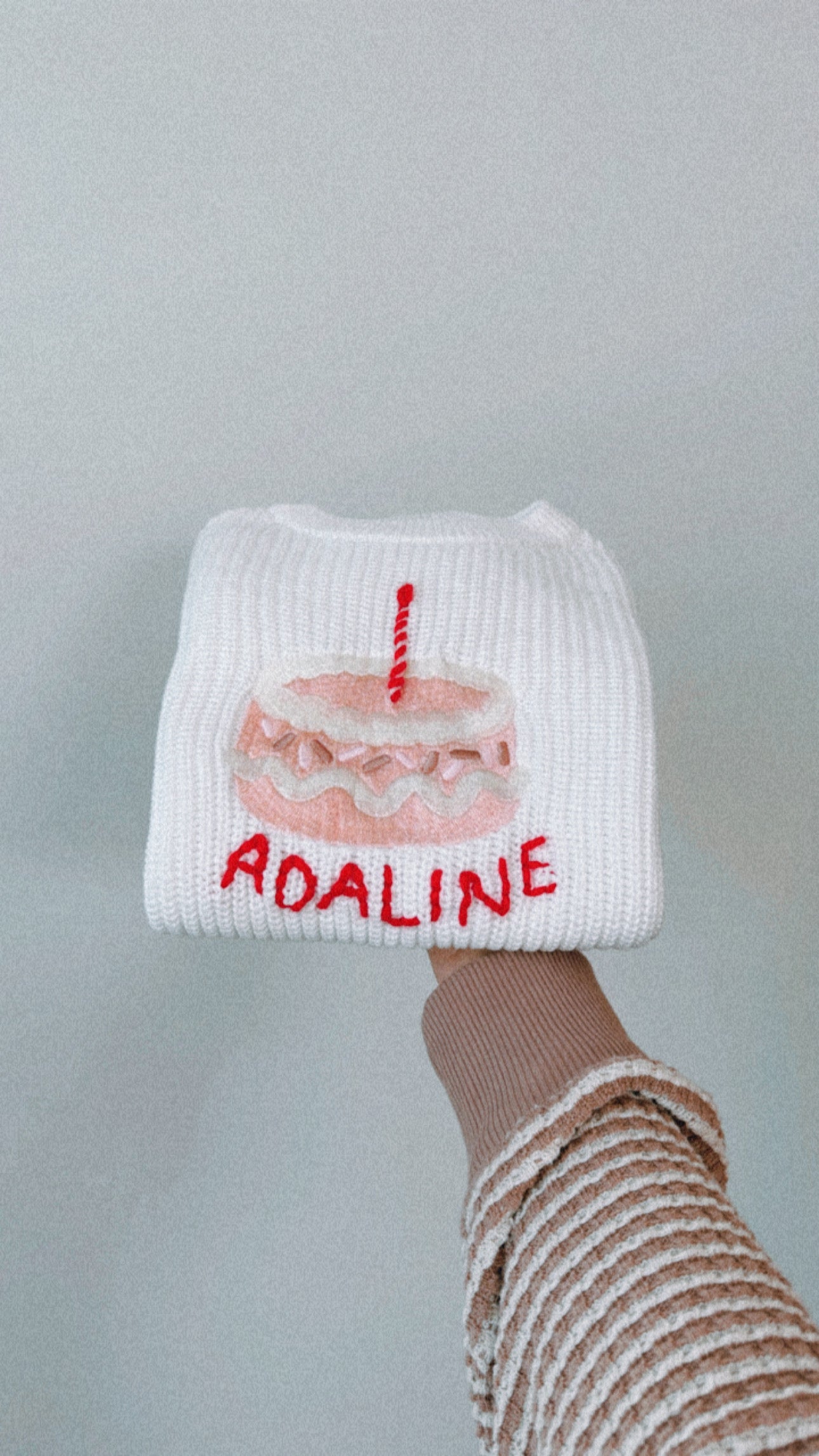 Pink Birthday Cake Sweater