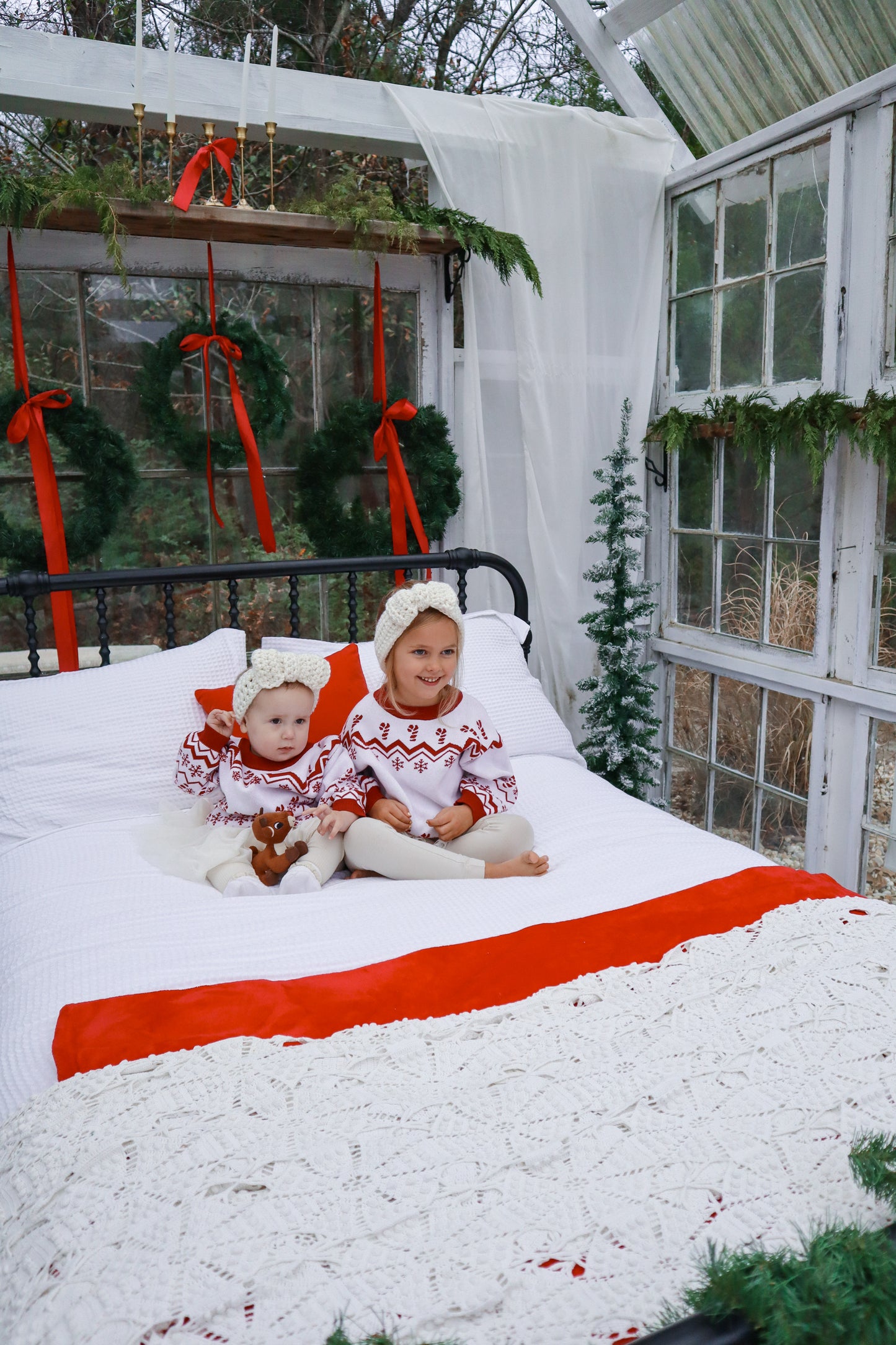 Red and white Candy Cane Sweater