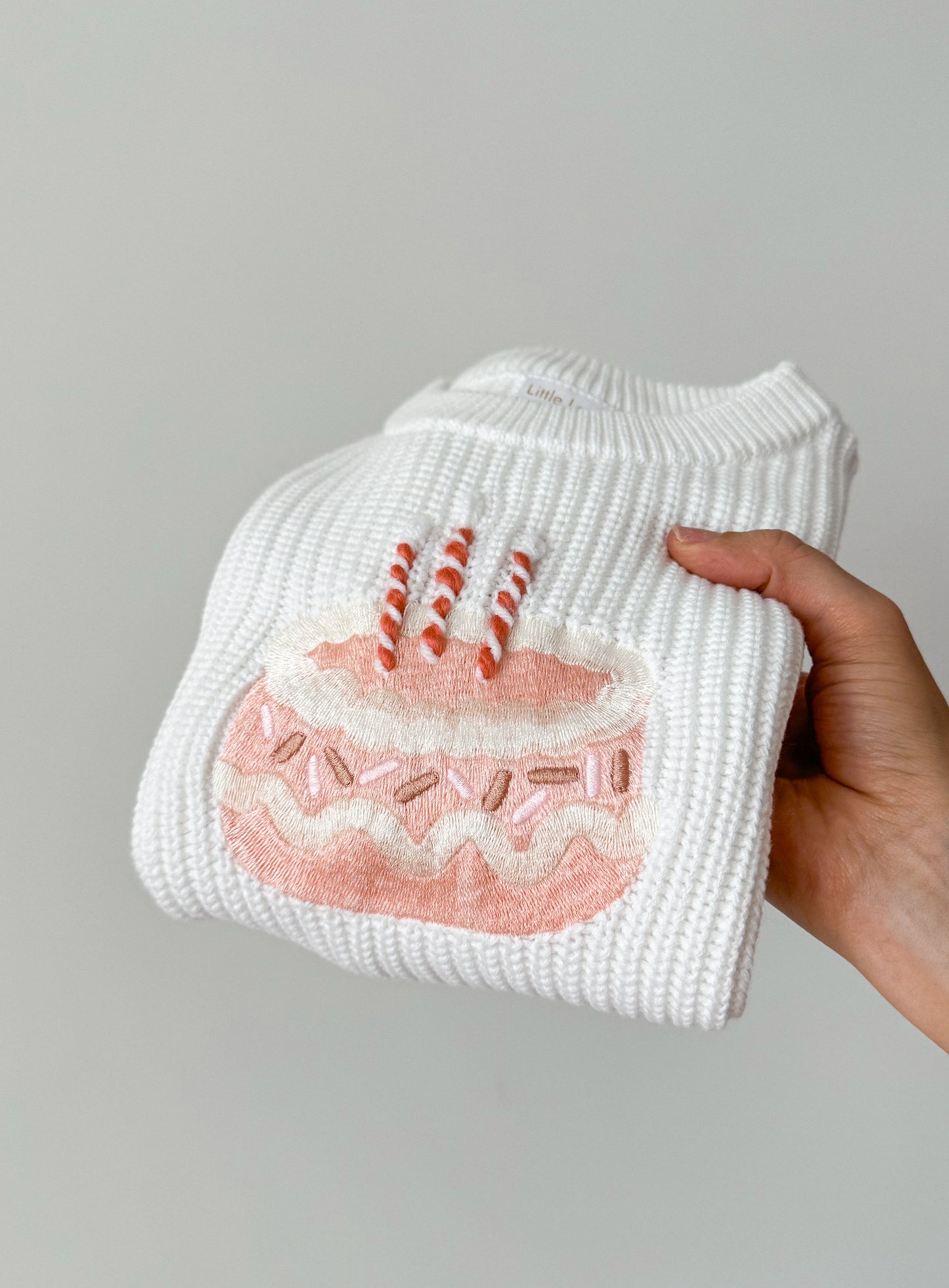 Pink Birthday Cake Sweater
