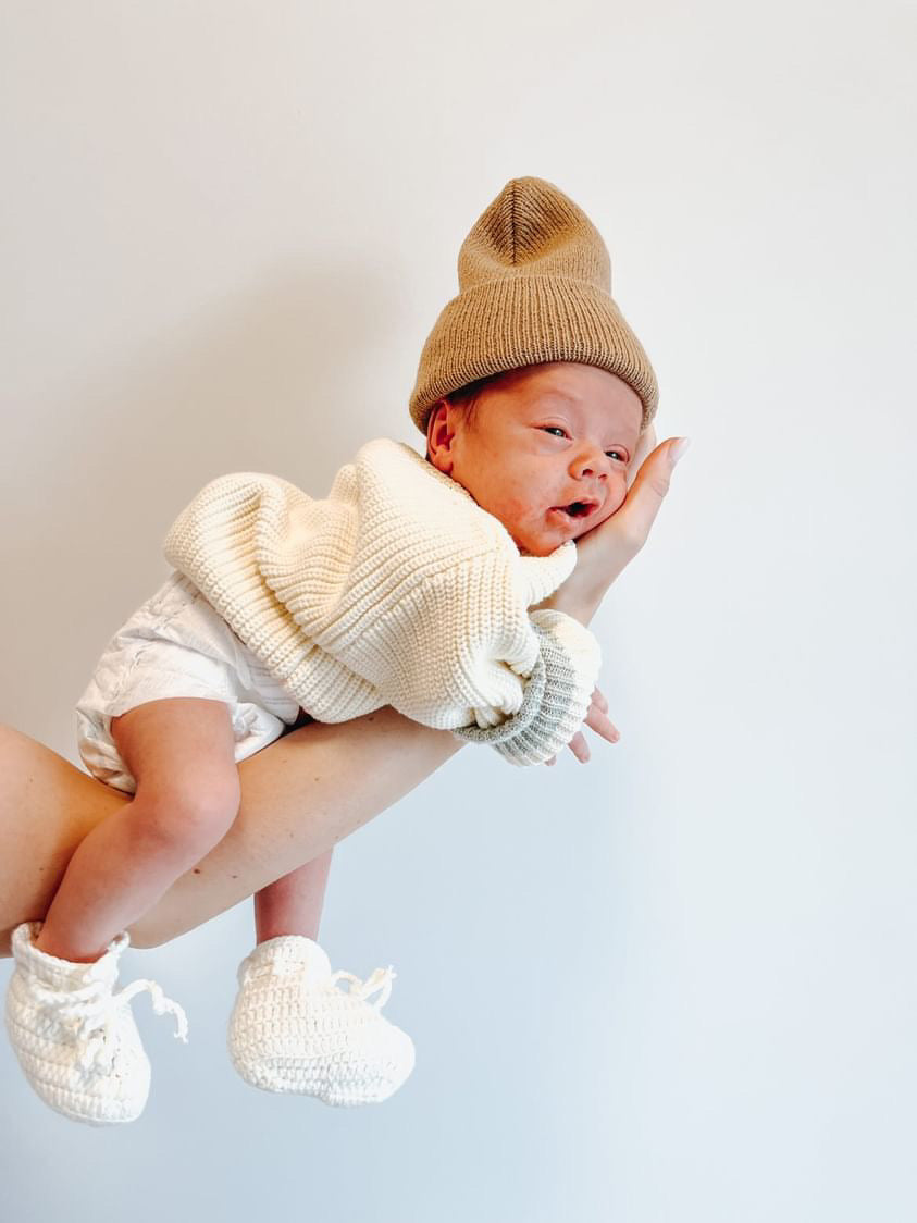 Crocheted Newborn booties