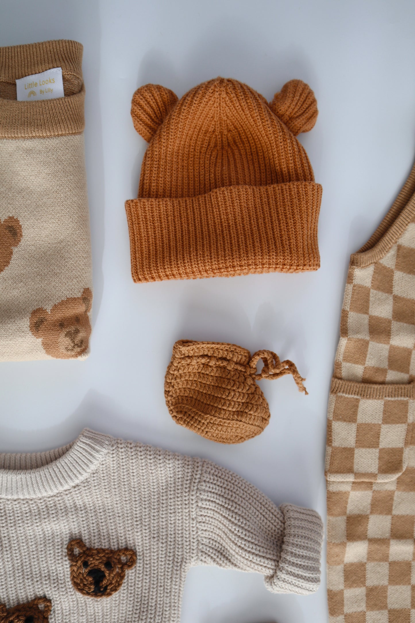 Bear Baby Beanie: Spice