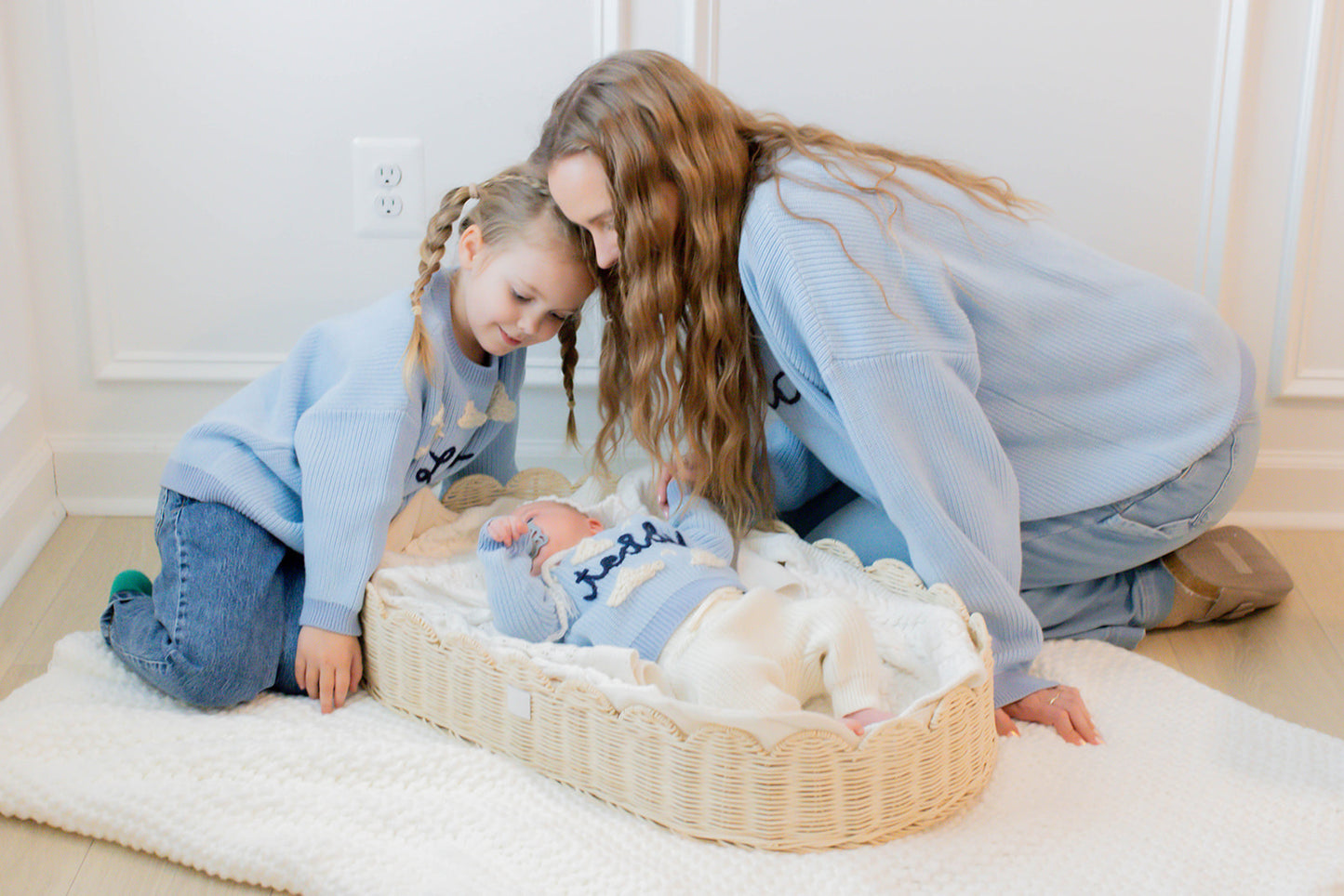 Adult Custom Sweater: Dreamy Blue