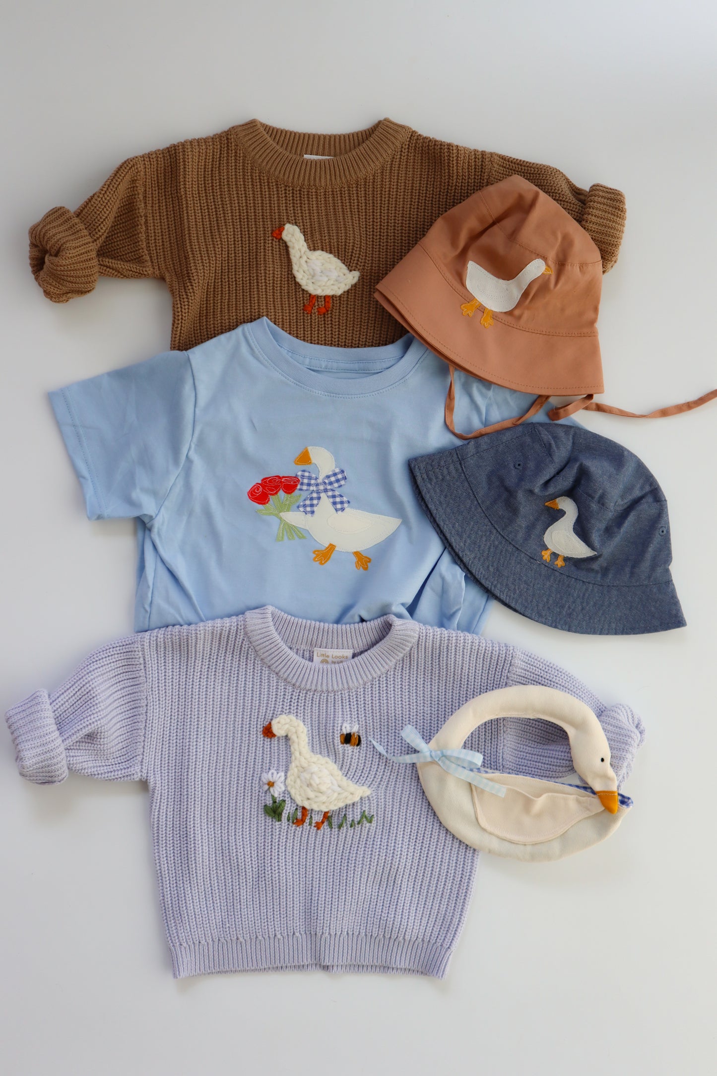 Goose blue sun hat 2-4Y