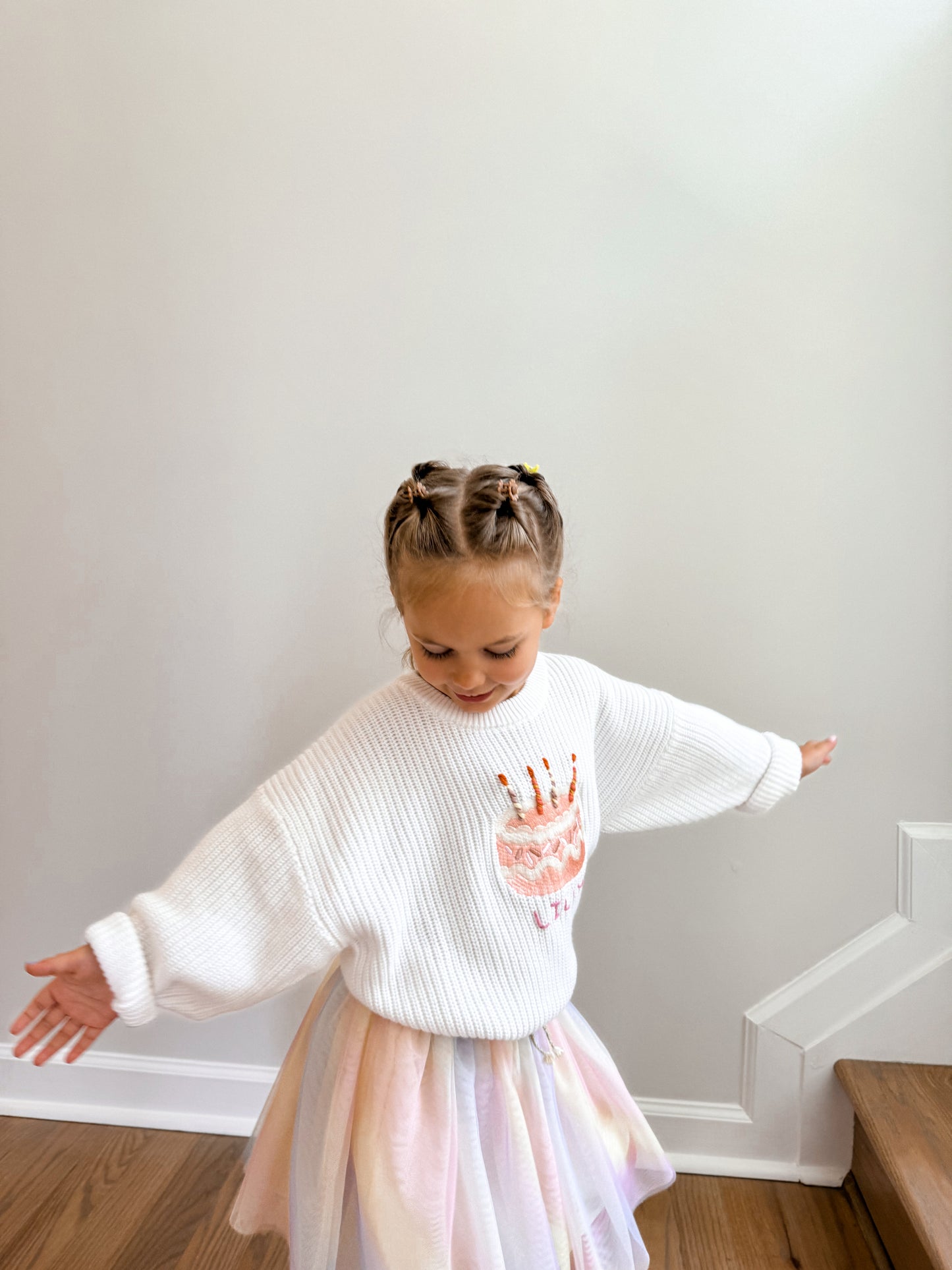 Pink Birthday Cake Sweater