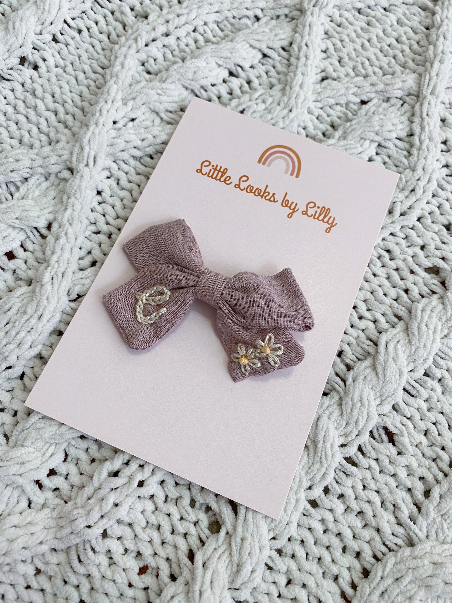 Custom Cotton Bow Clip