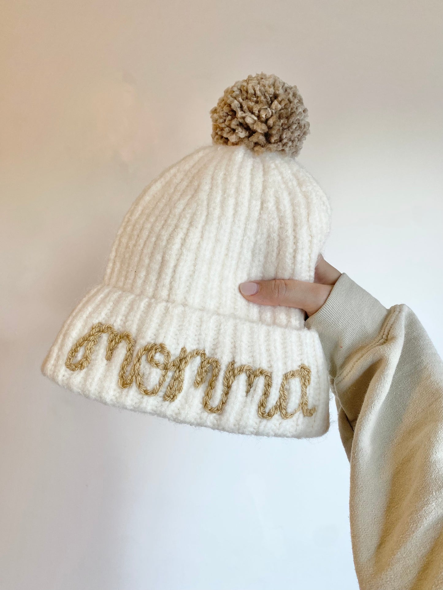 Custom Adult Beanie: Snow