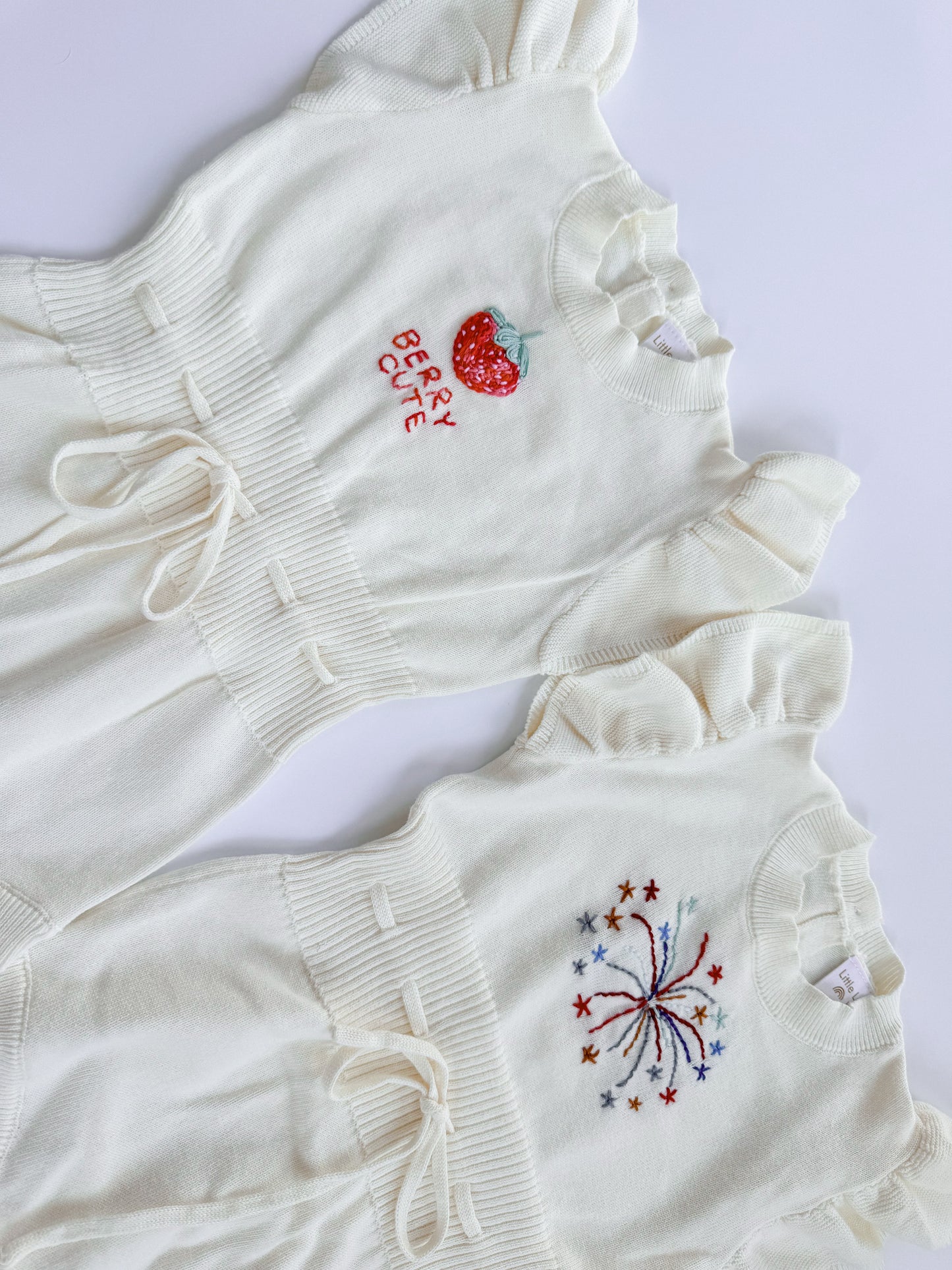 Coconut Ruffle sleeve Romper