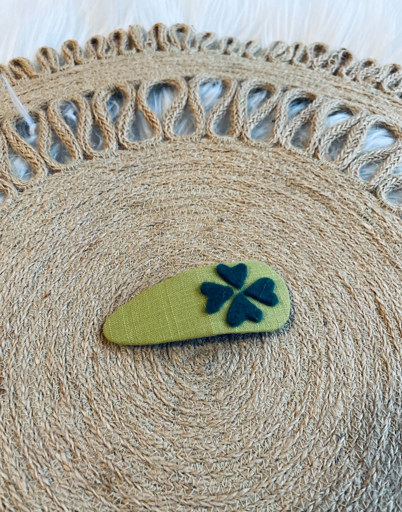 Felted Name Clip