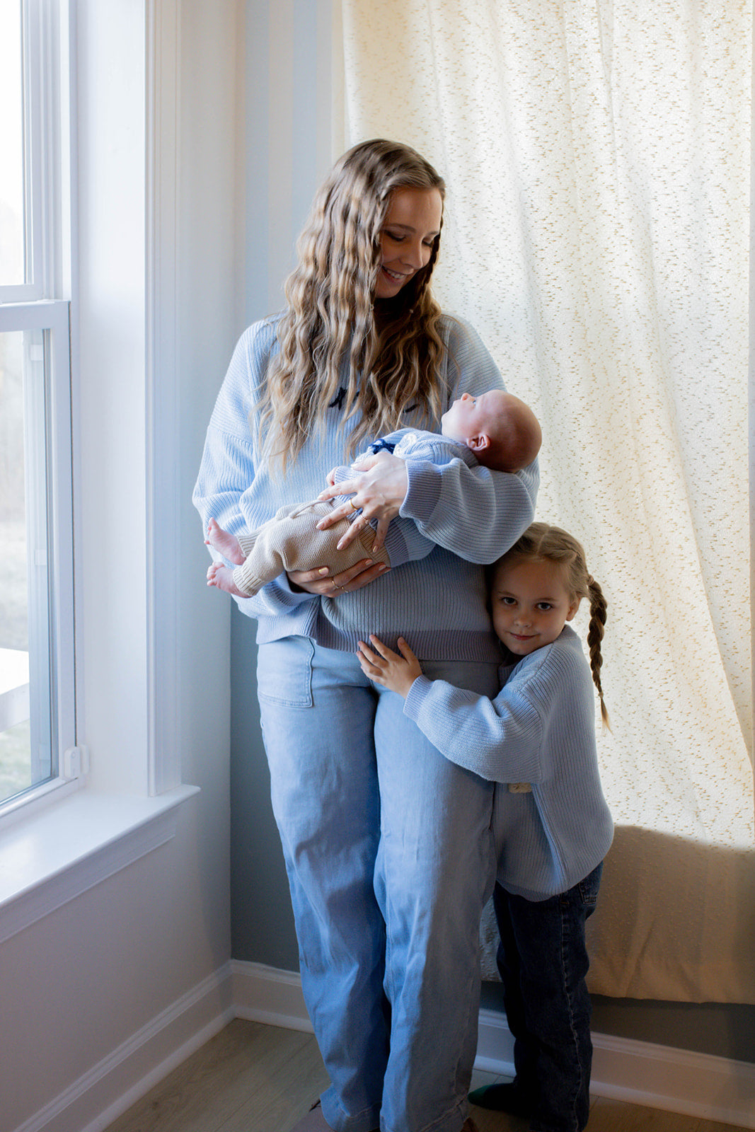 Adult Custom Sweater: Dreamy Blue