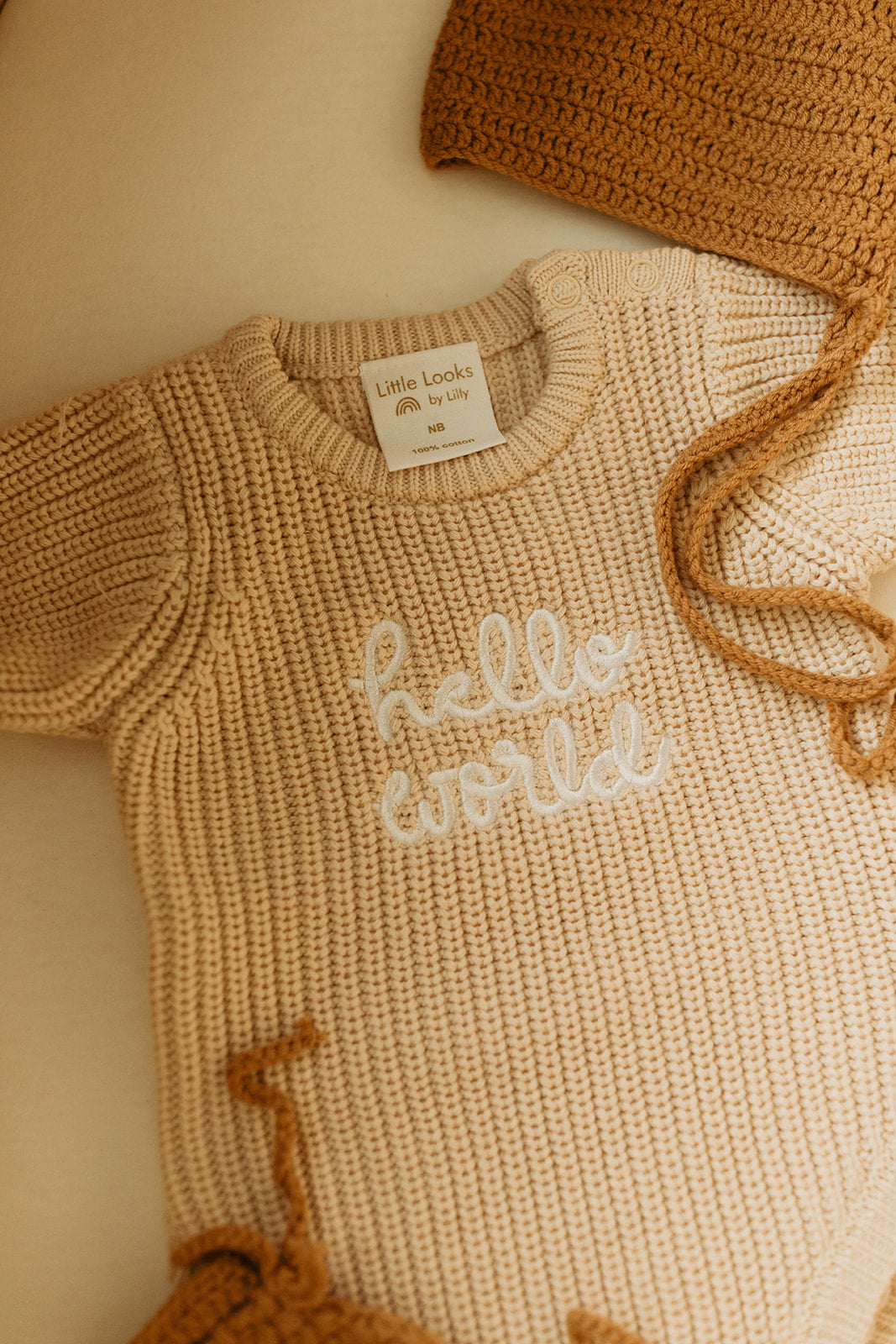 Hello World Newborn Romper