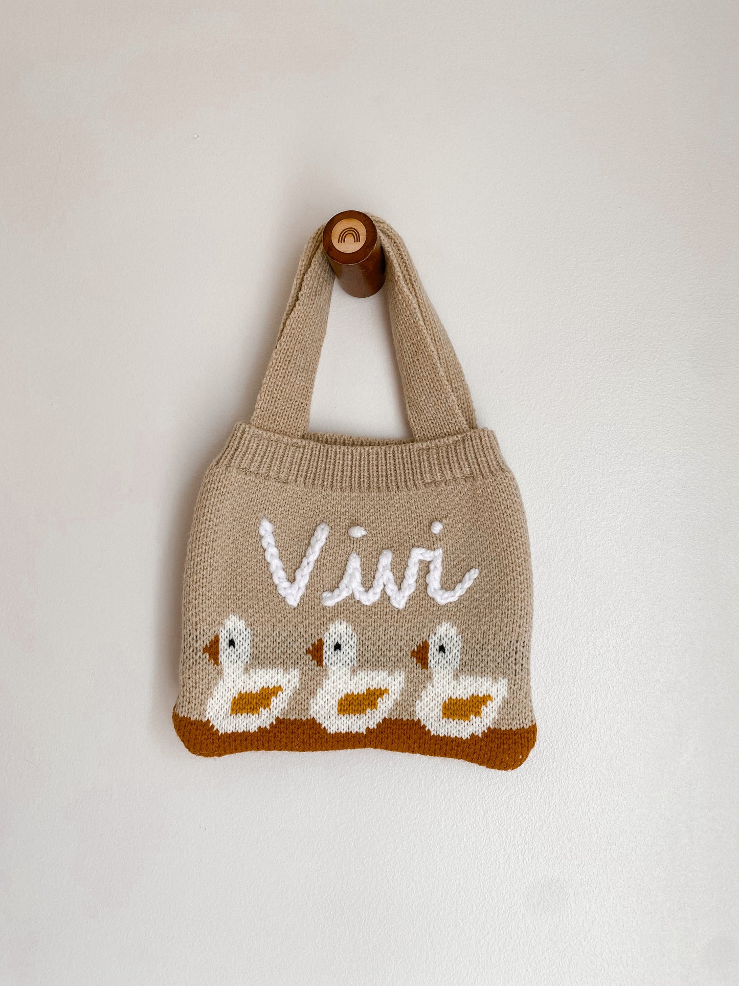 Custom Embroidered Duck Purse