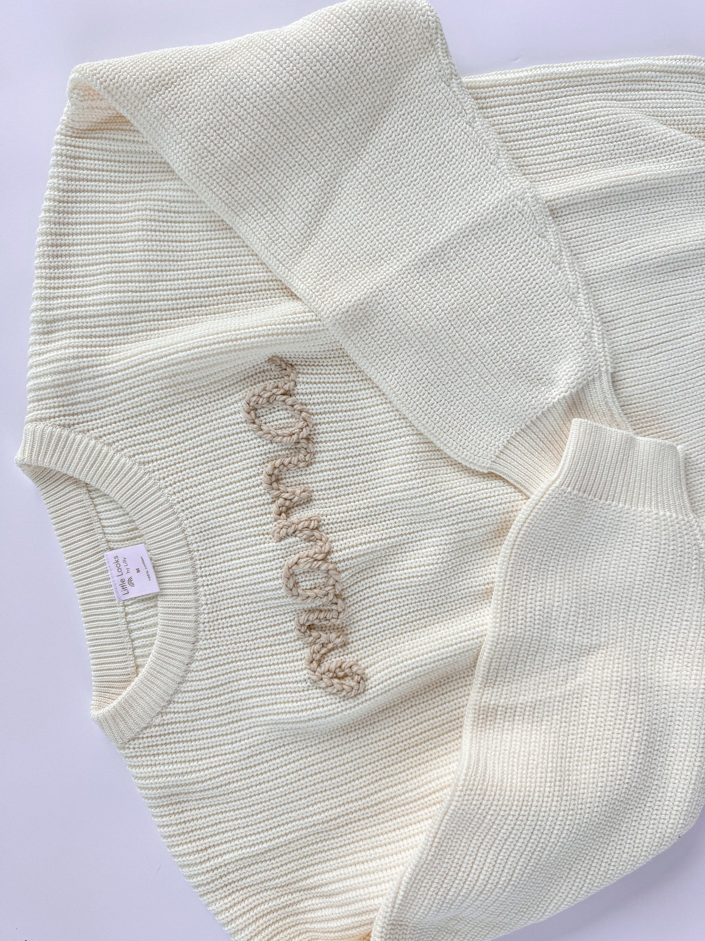 Custom Women’s Sweater: Marshmallow Cream